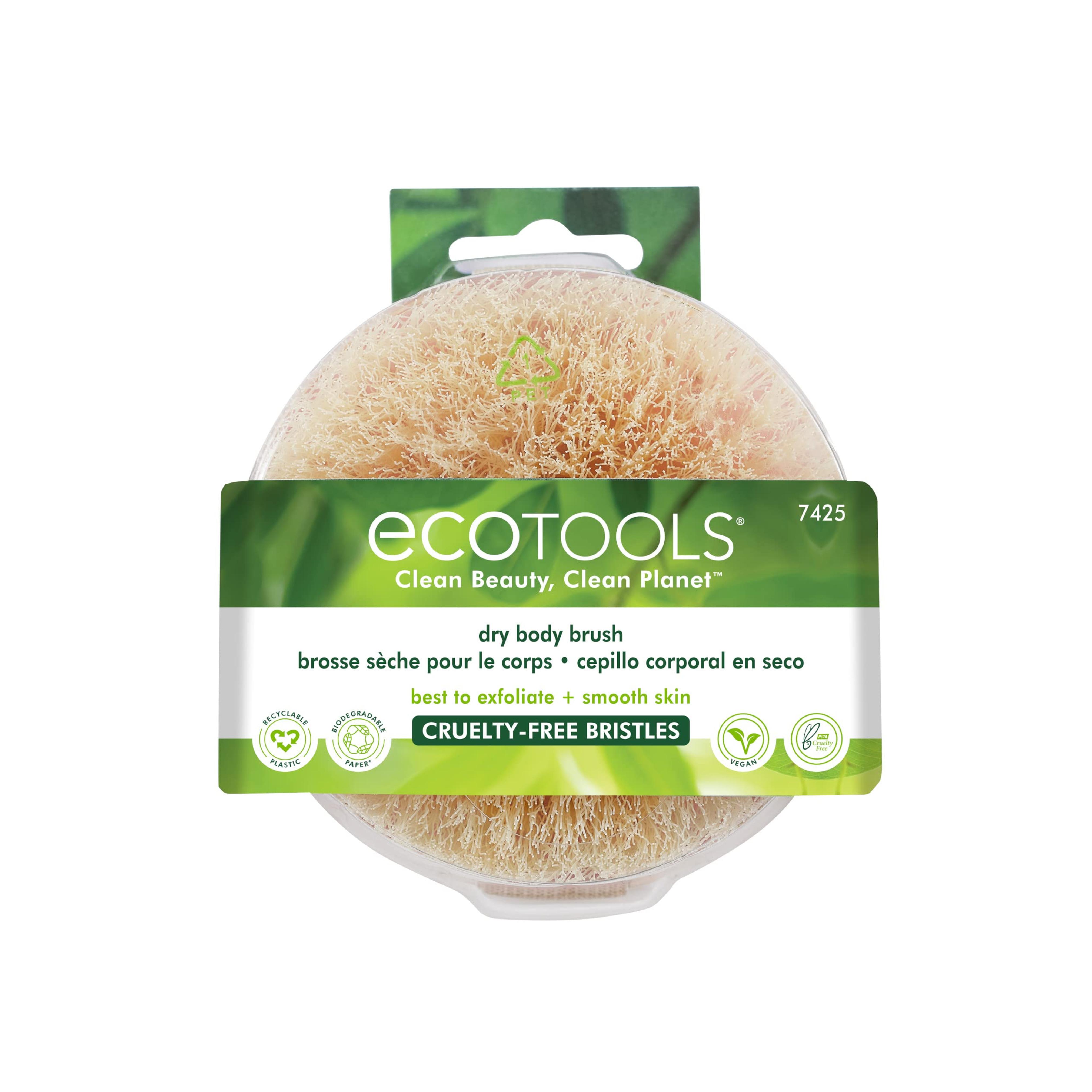 Amazon.com : EcoTools Dry Body Brush, For Post Shower & Bath Skincare Routine, Removes Dirt & Promotes Blood Circulation, Helps Reduce Appearance of Cellulite, Eco-Friendly, Vegan & Cruelty-Free, 1 Count : Beauty & Personal Care