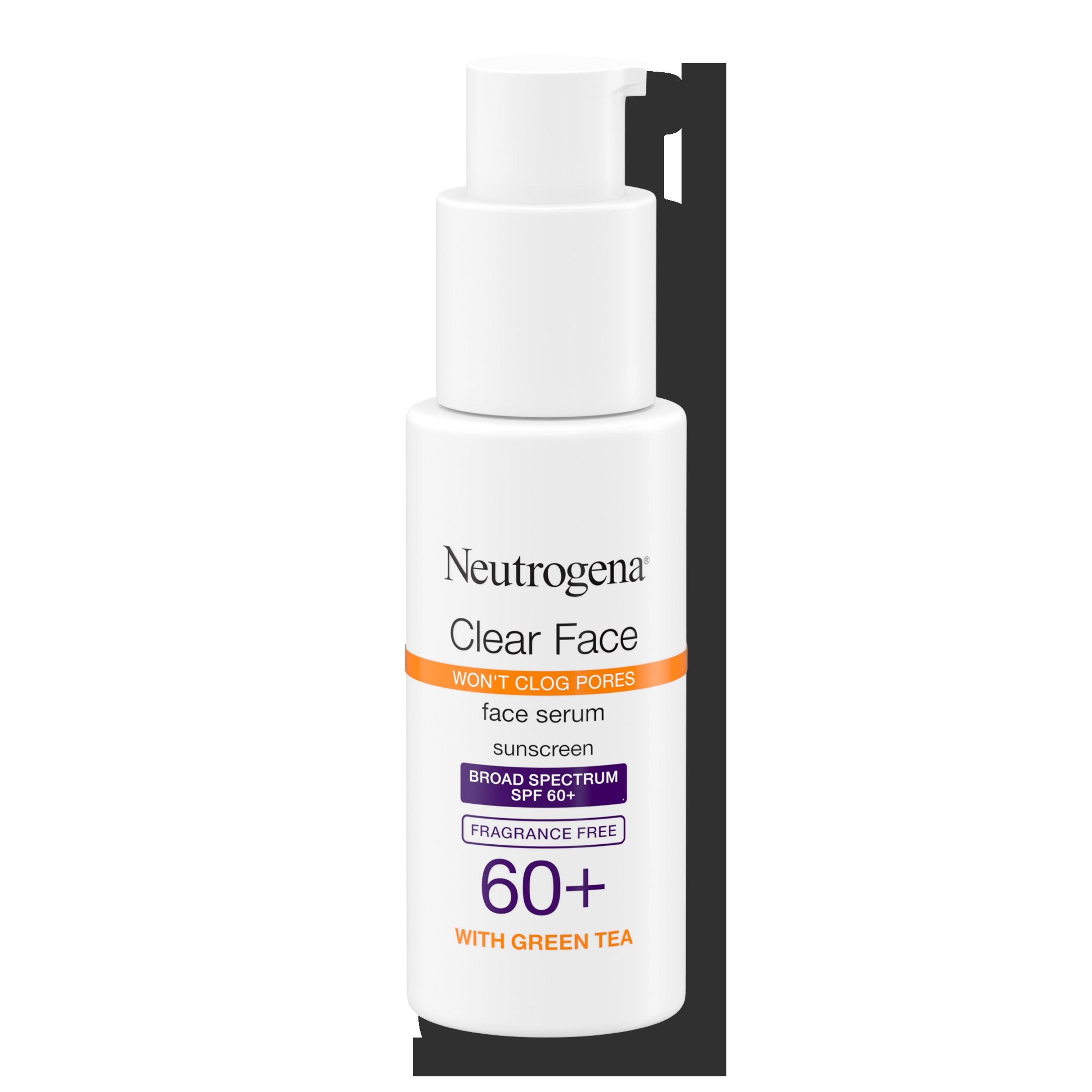 Clear Face Serum Sunscreen with Green Tea, SPF 60+ - Neutrogena | Ulta Beauty