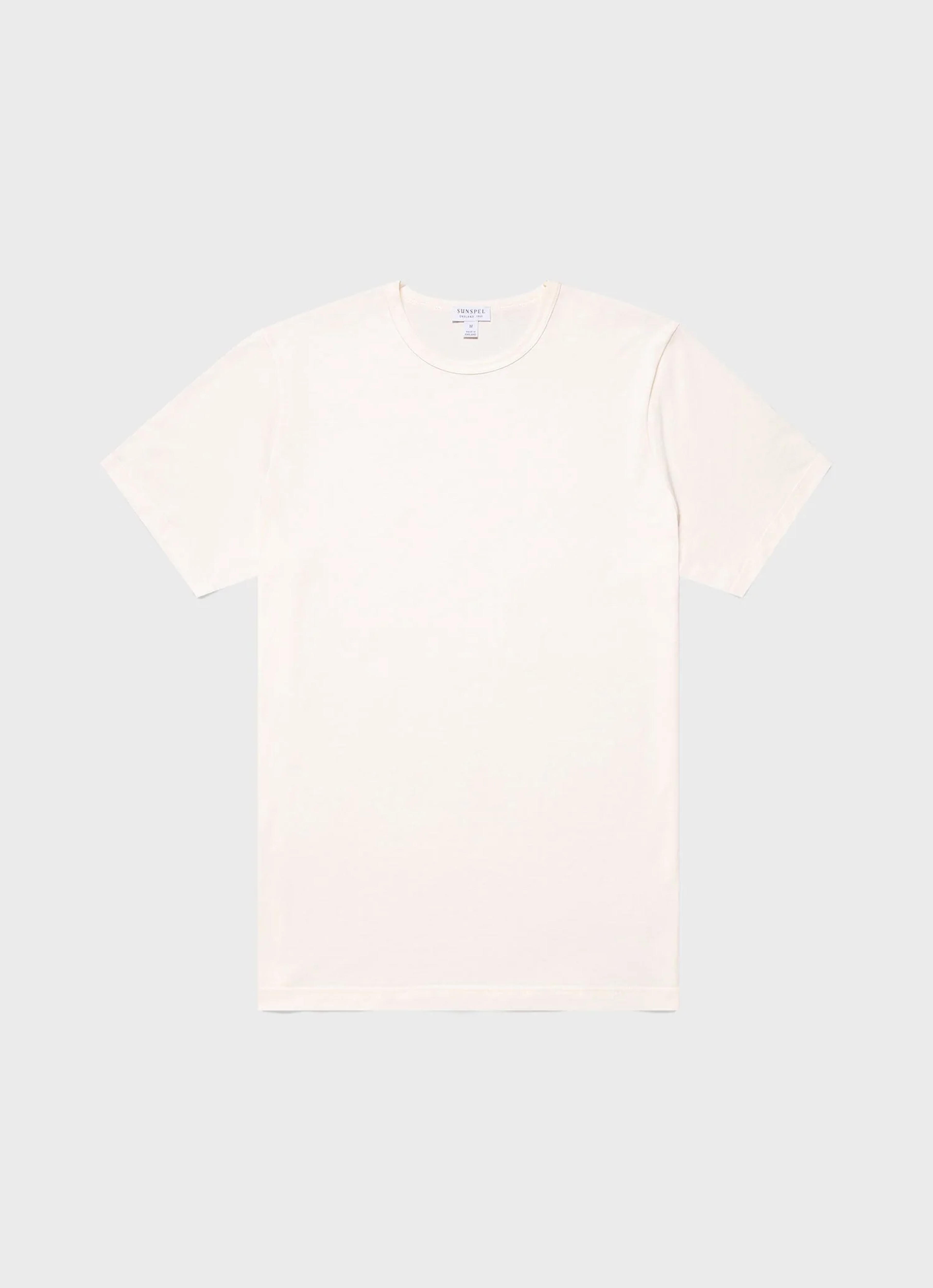 Men's Classic Cotton T-Shirt in Archive White | Sunspel