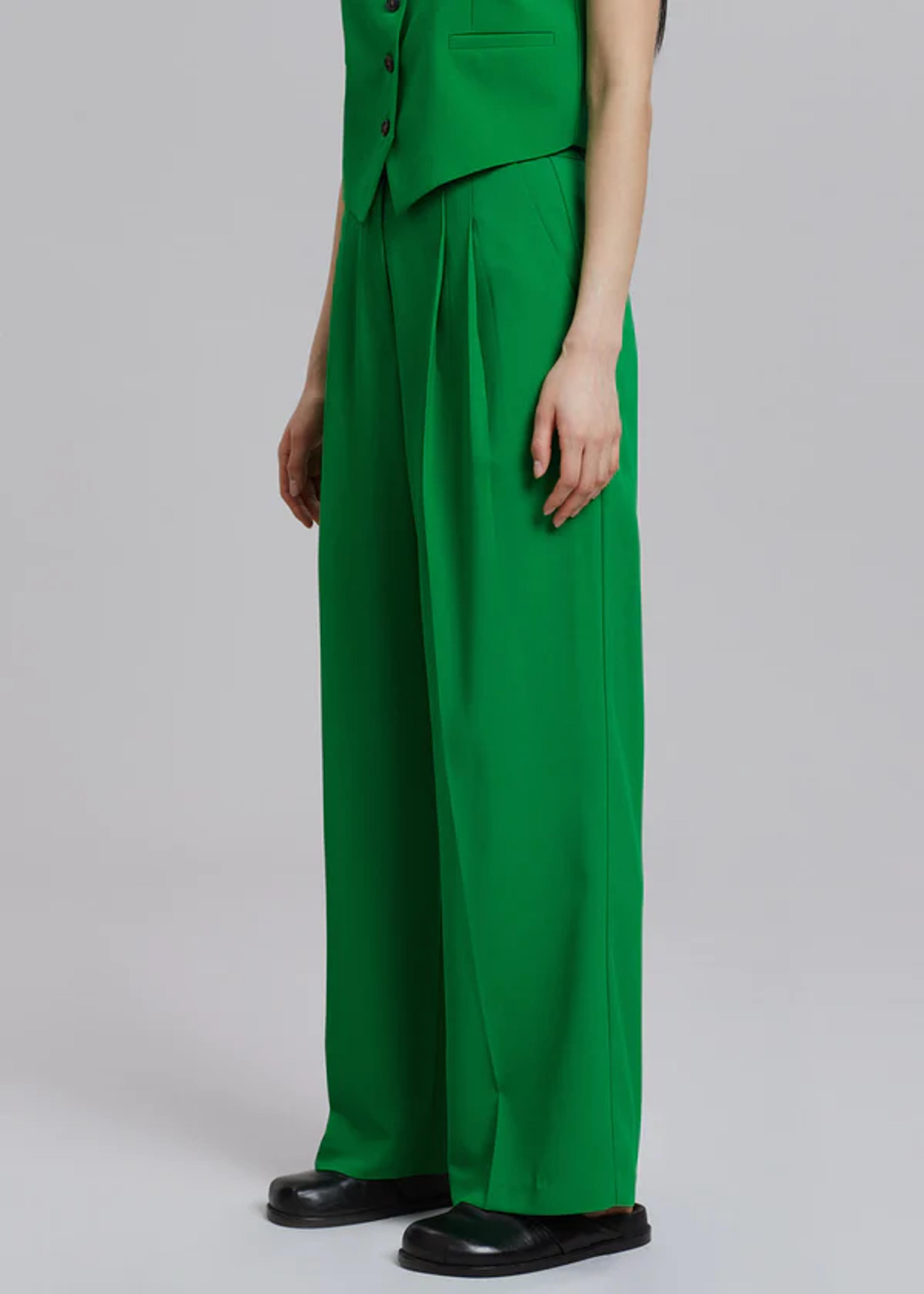 Rina Trousers - Kelly Green Pants The Frankie Shop