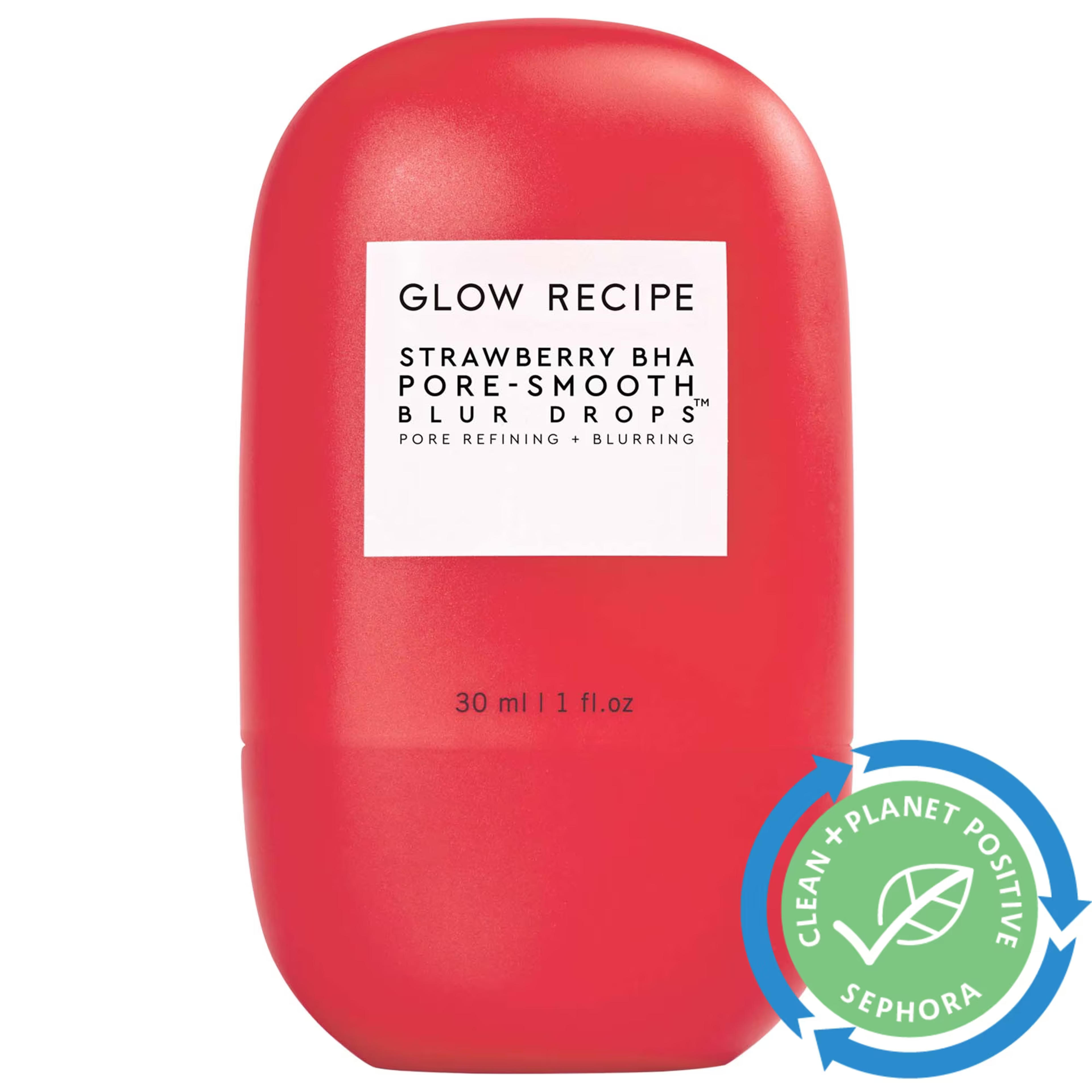 Strawberry BHA Pore-Smooth Blur Drops - Glow Recipe | Sephora