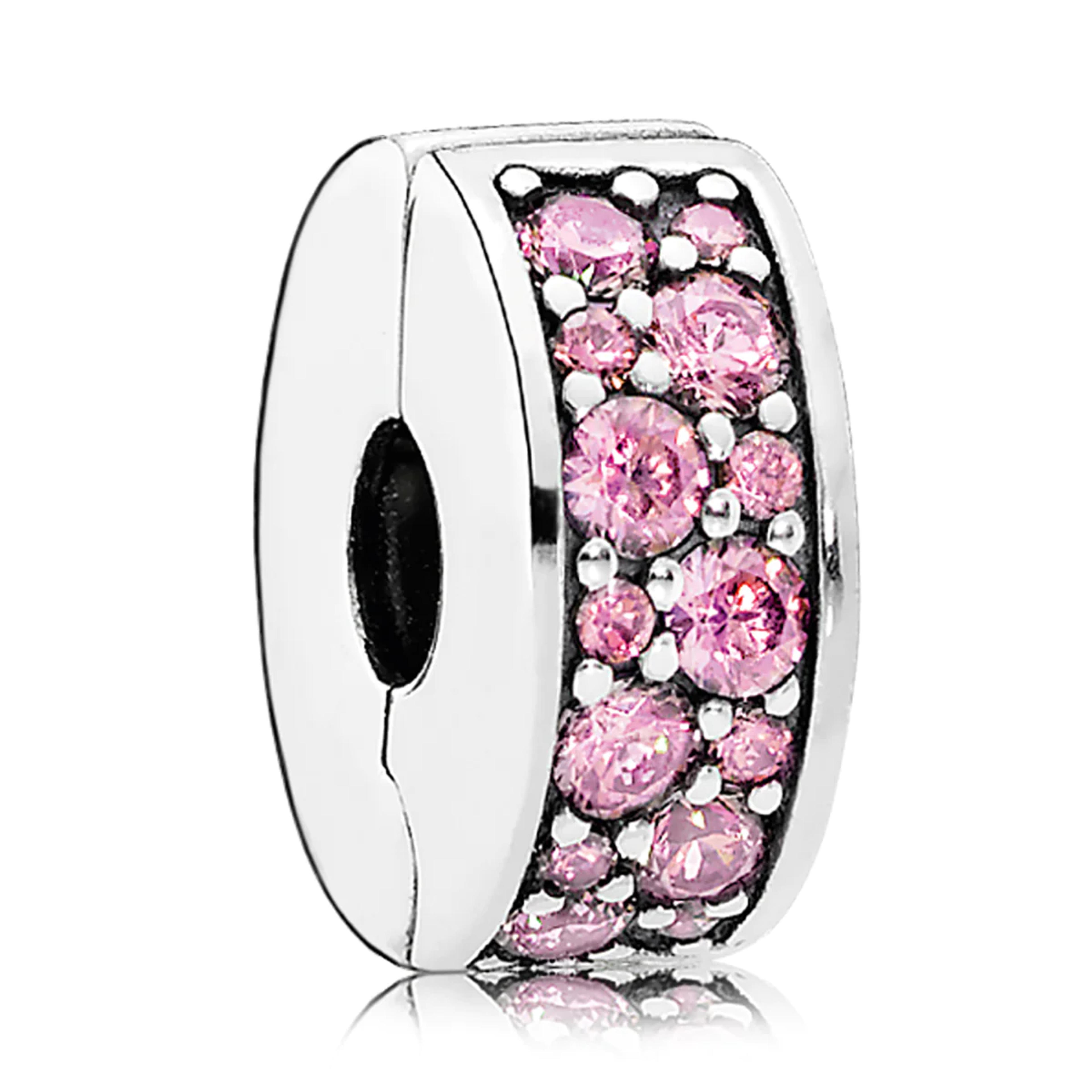 Pandora Shining Elegance Pink CZ Clip – Pancharmbracelets