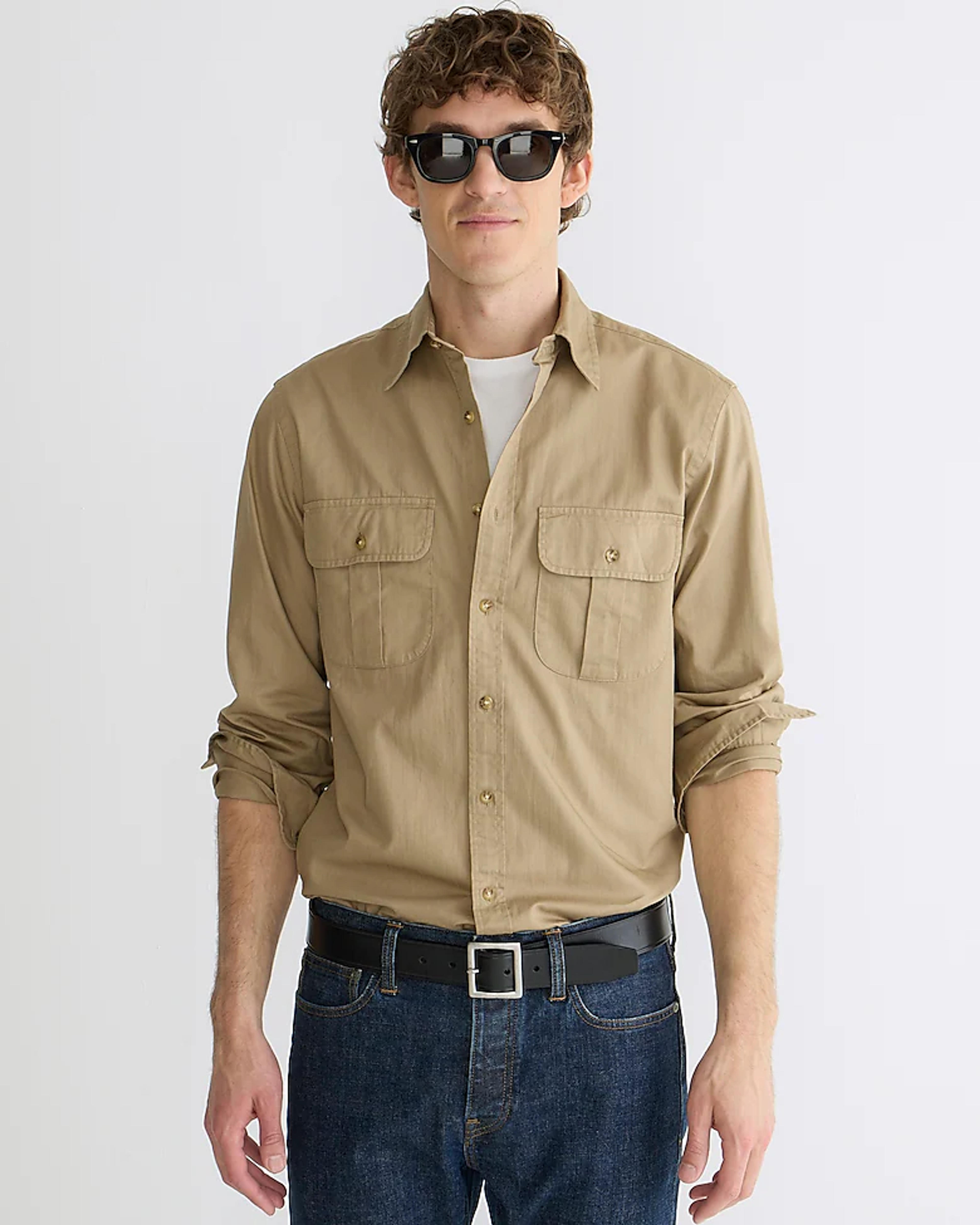 J.Crew: Heritage Twill Two-pocket Workshirt For Men