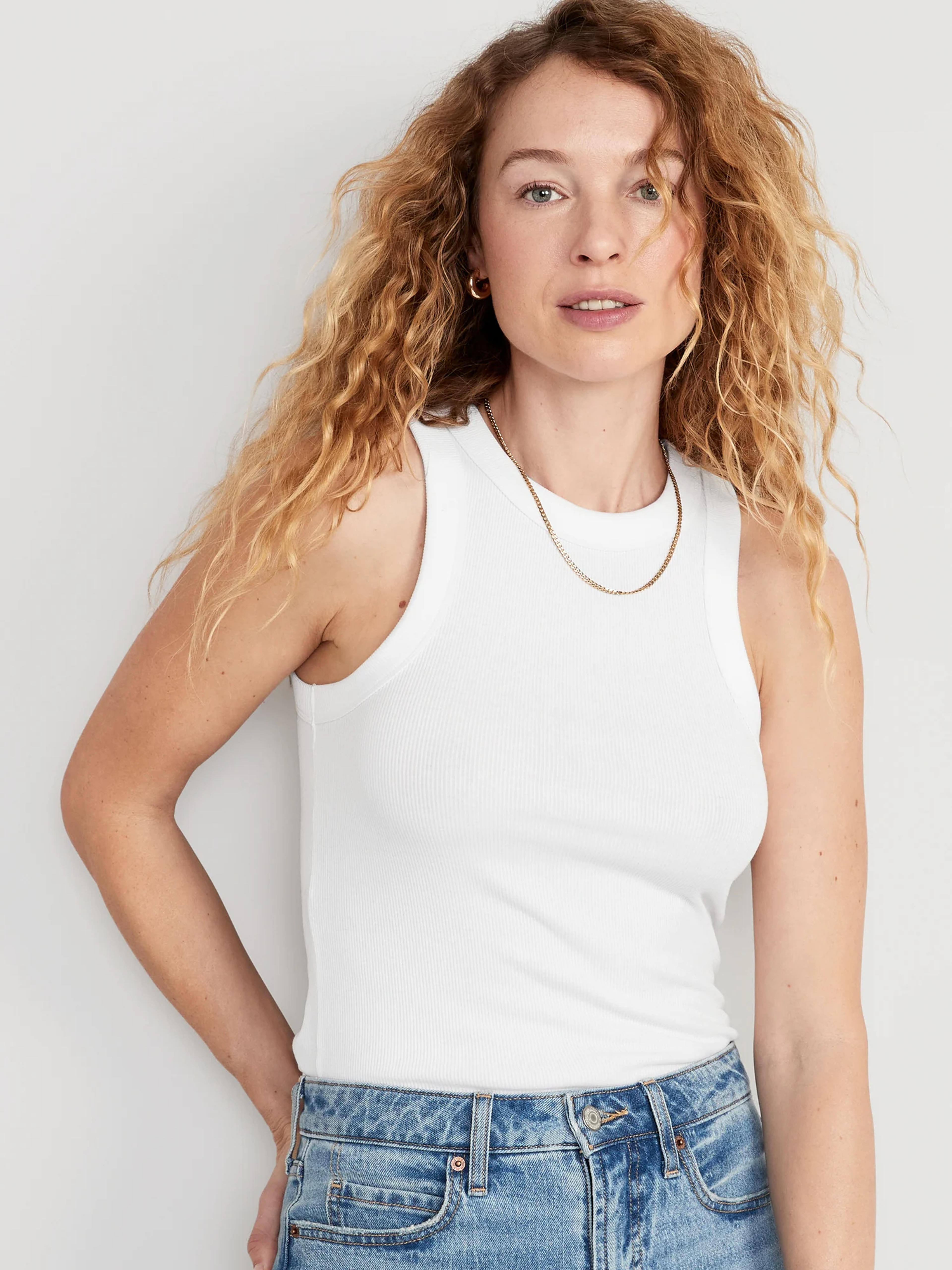 Fitted Rib-Knit Tank Top for Women | Old Navy