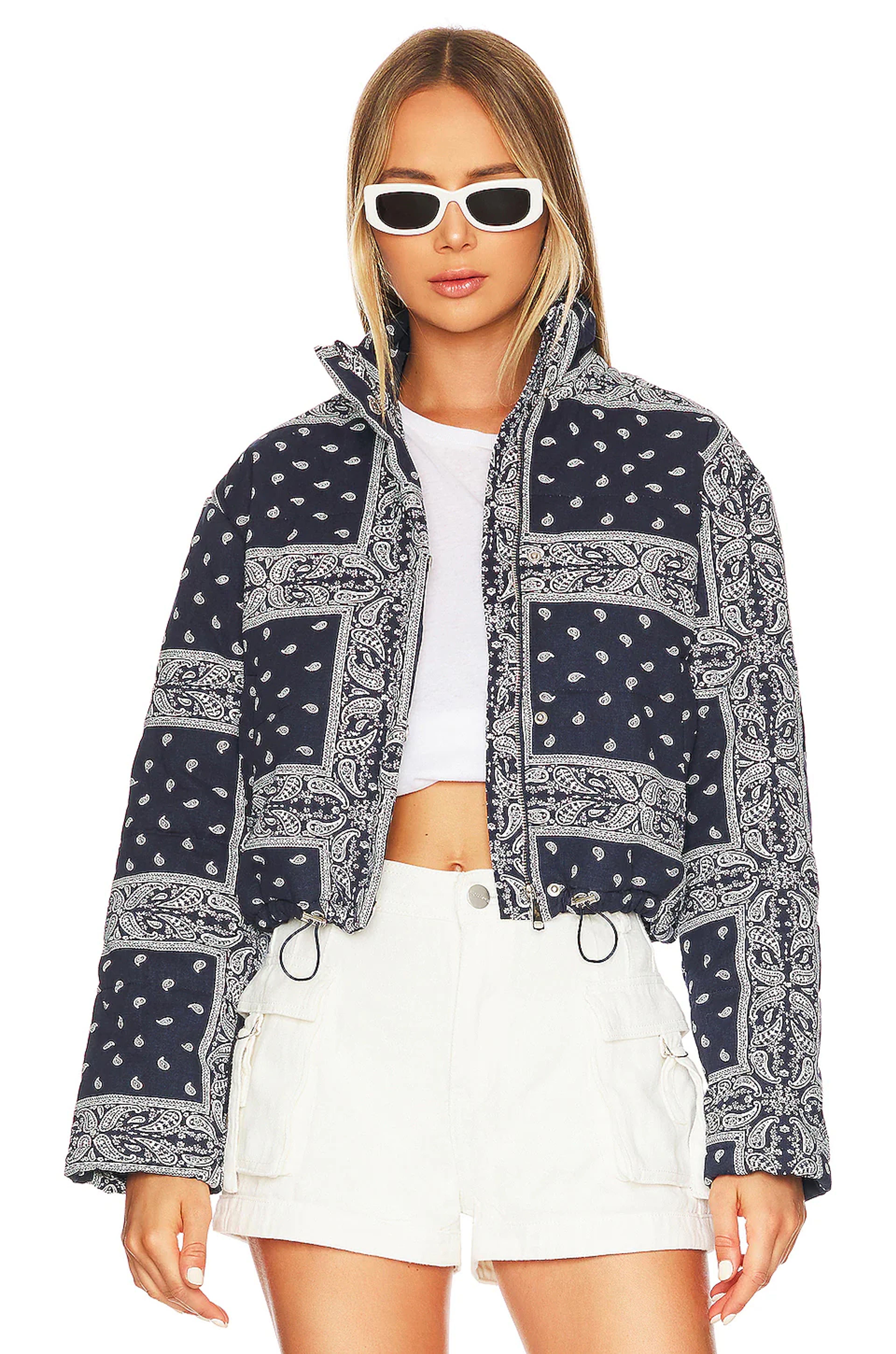 superdown Gianina Puffer Jacket in Navy | REVOLVE