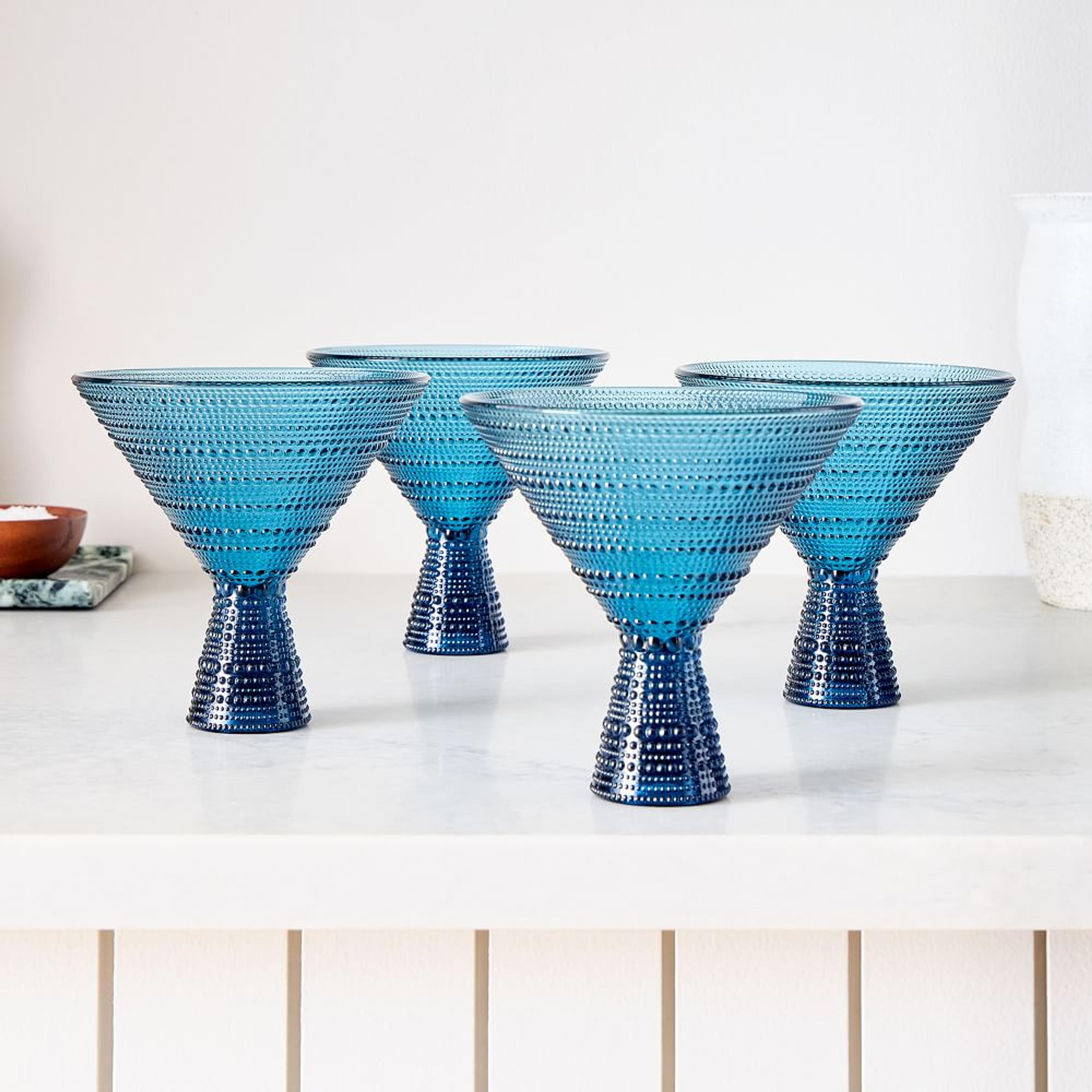 Fortessa, Jupiter Martini, Cornflower, S/4 | West Elm