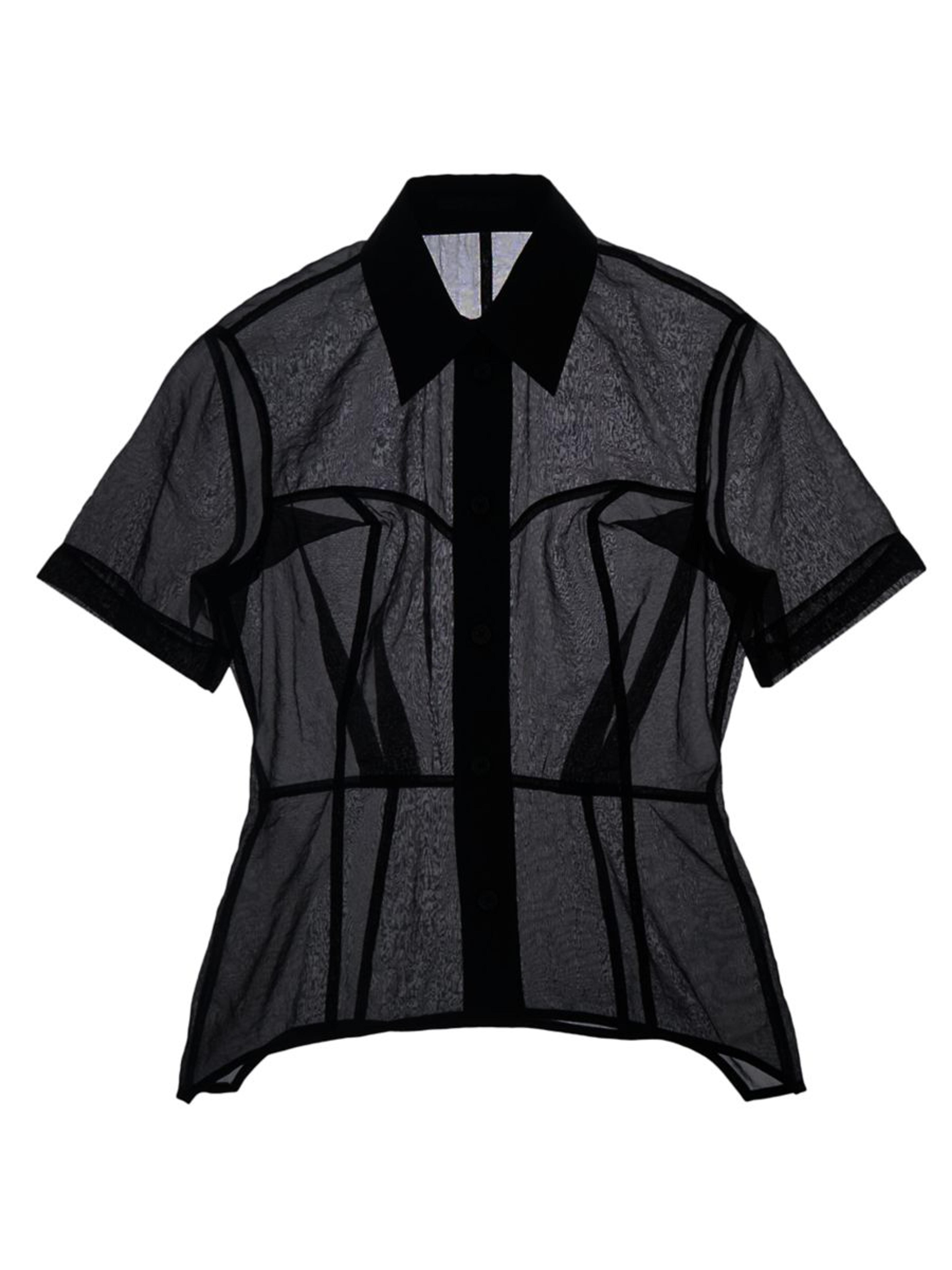 Shop Helmut Lang Sheer Short-Sleeve Shirt | Saks Fifth Avenue