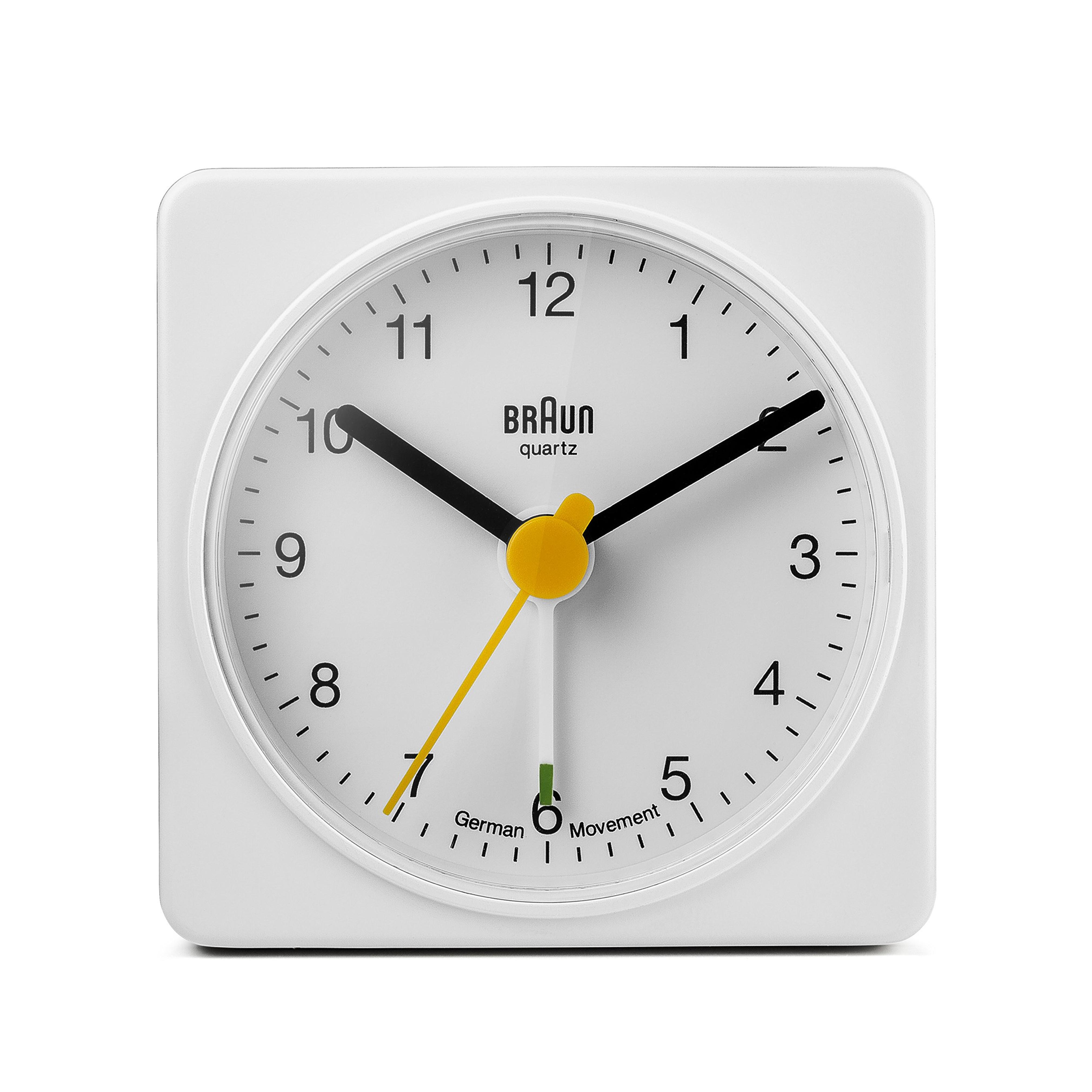 Braun Travel Alarm Clock, White