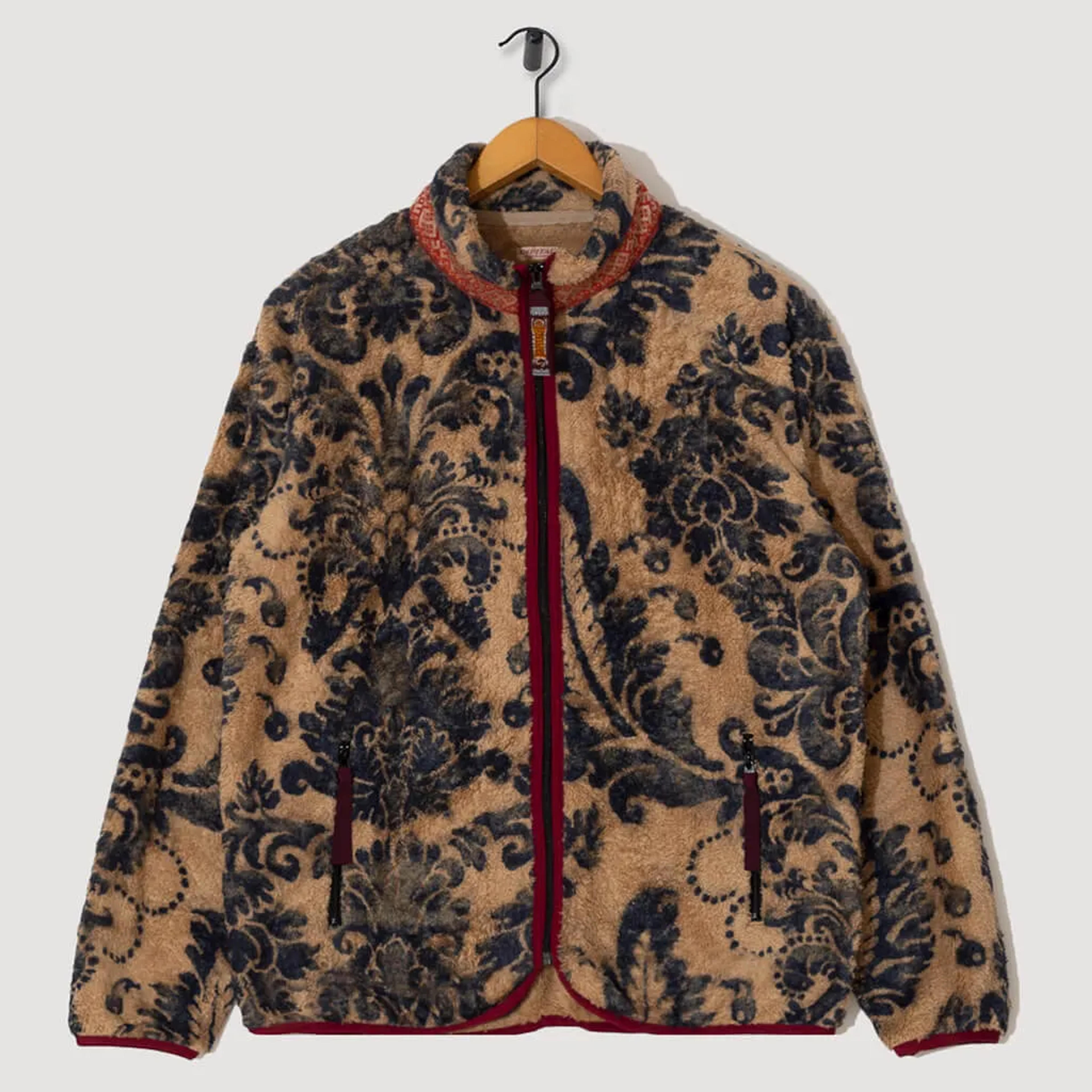 Damask Fleece Zip Blouson - Beige| Kapital| Peggs & son.