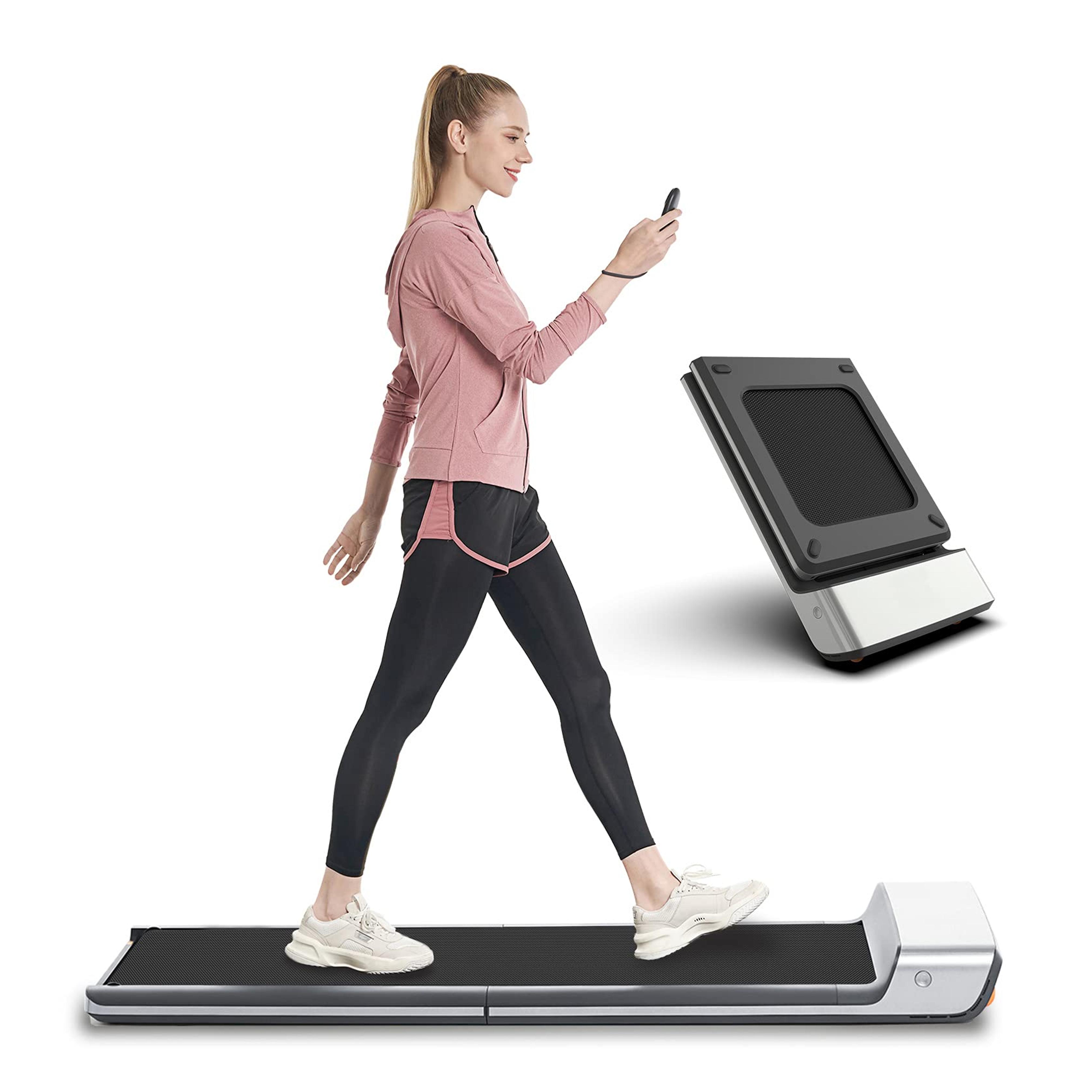 Amazon.com : WalkingPad Folding Treadmill, Ultra Slim Foldable Treadmill Smart Fold Walking Pad Portable Safety Non Holder Gym and Running Device P1 Grey 0.5-3.72MPH : Sports & Outdoors