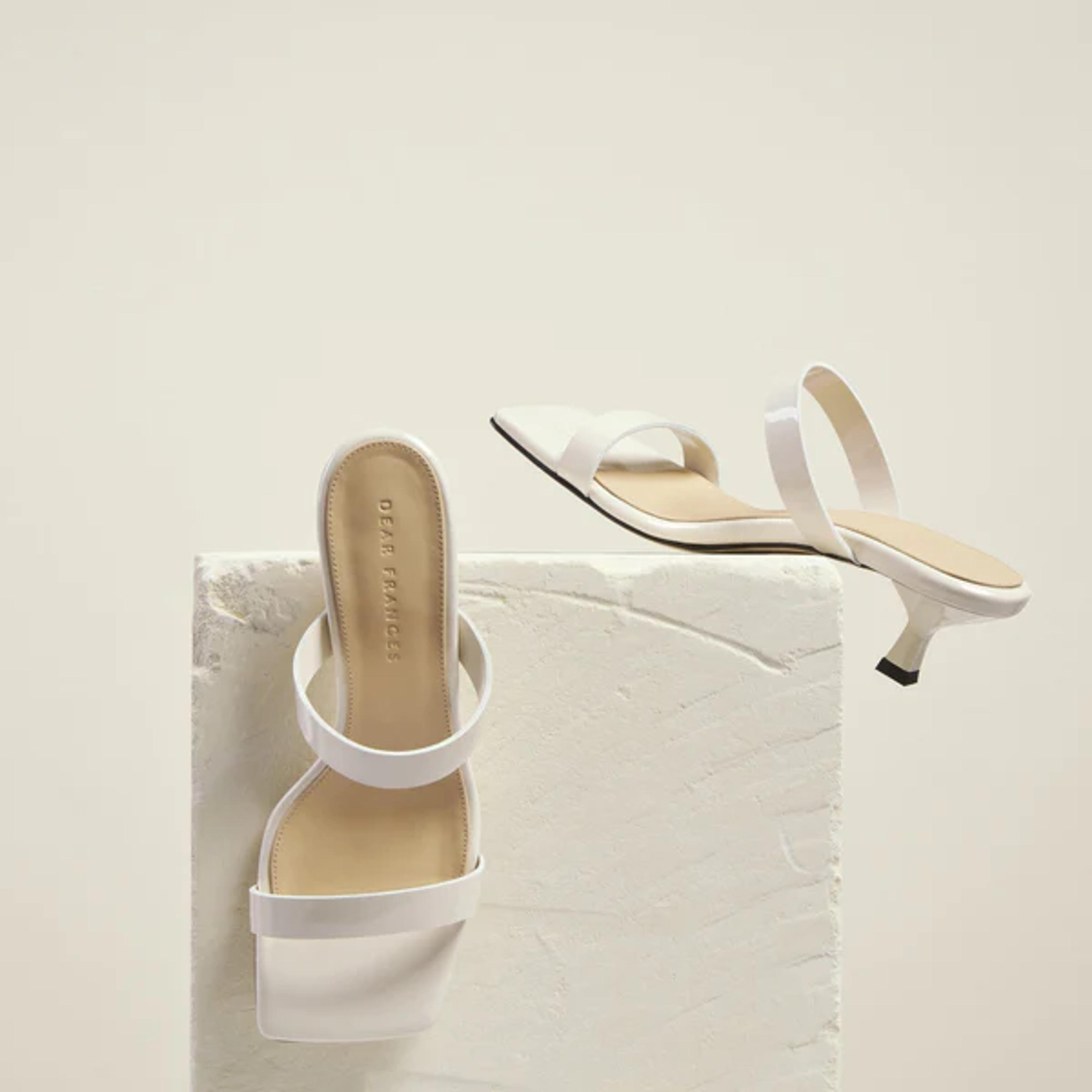 Patent Sandals | Dear Frances