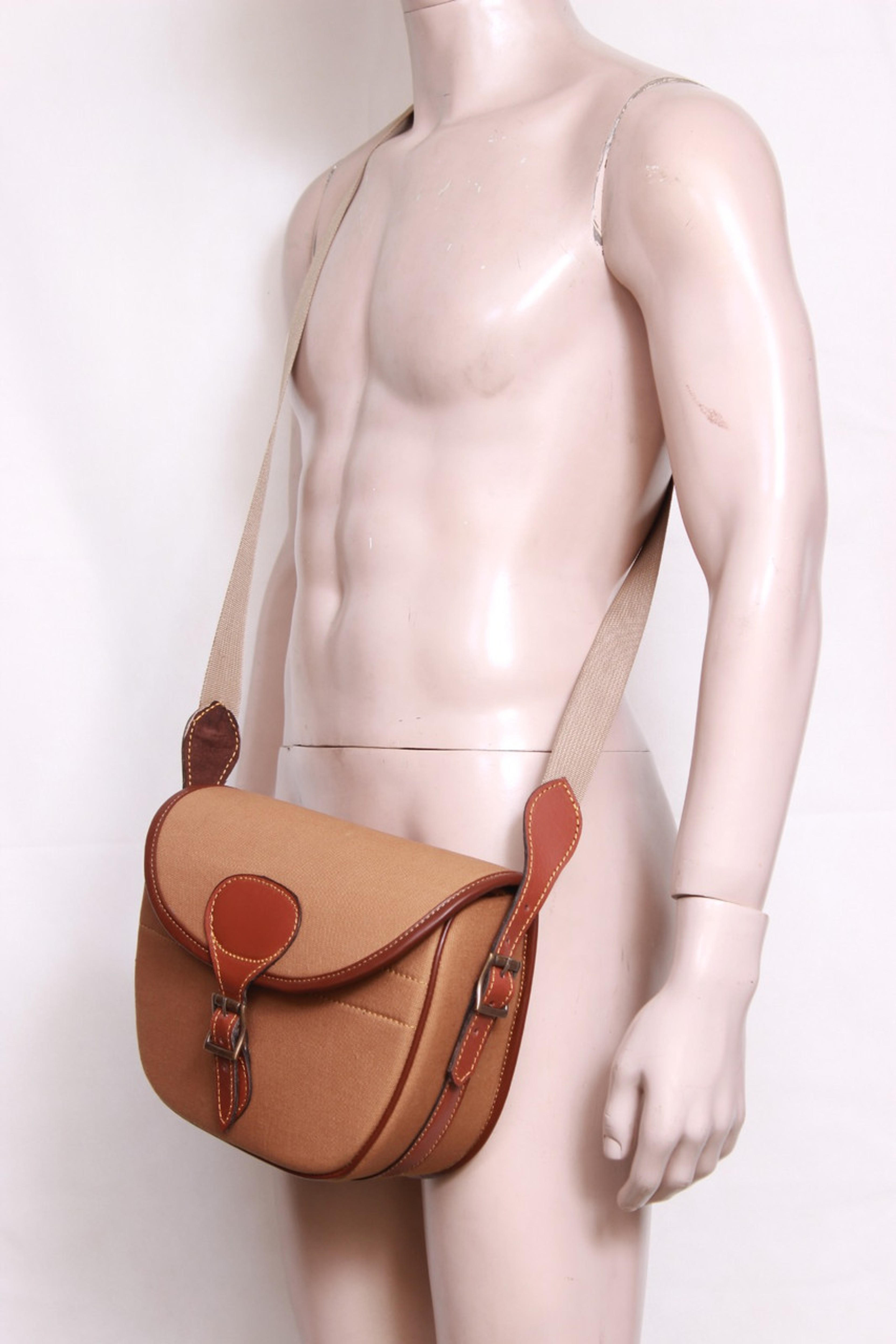 Tan Canvas Leather Shooting Bags