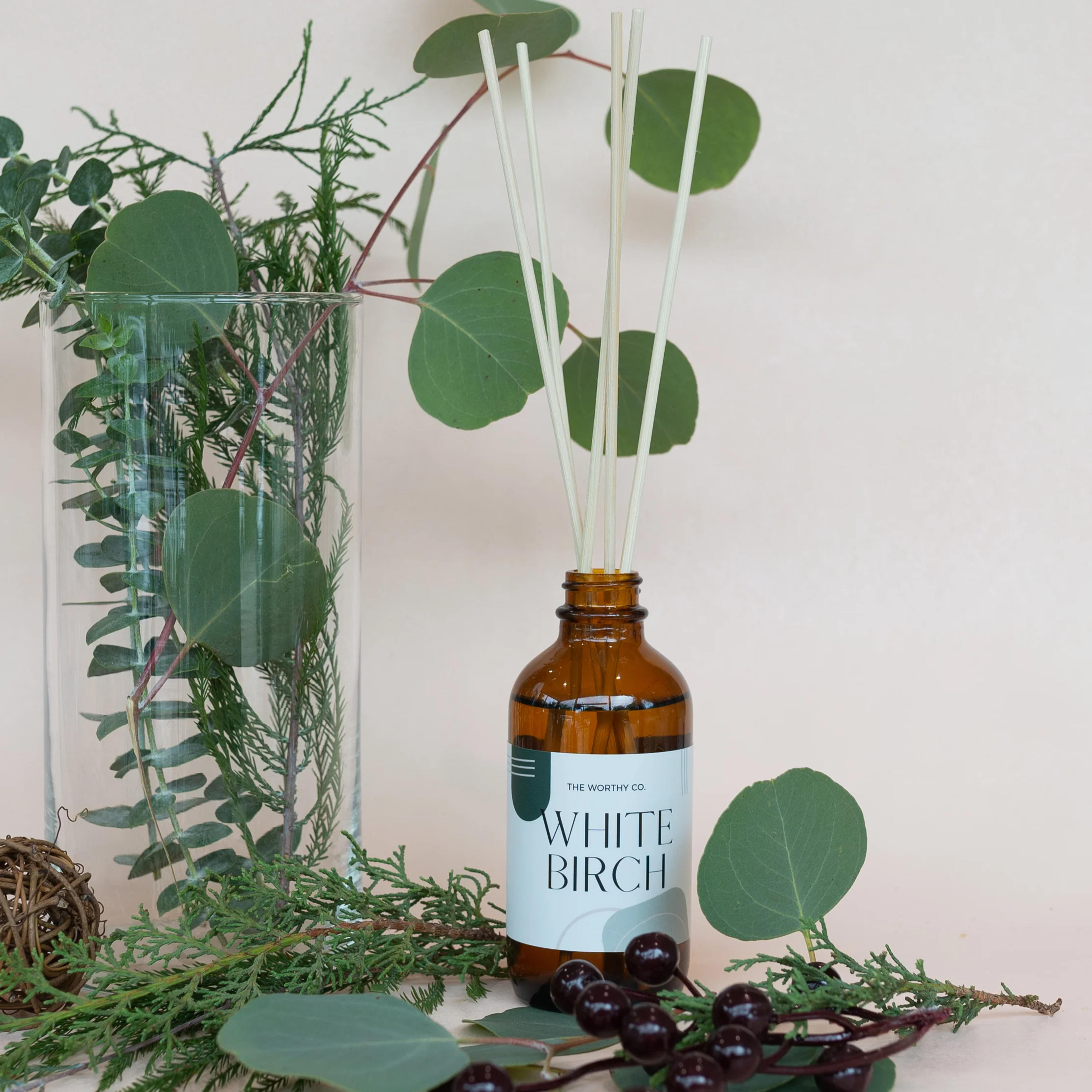 Reed Diffuser: White Birch – The Worthy Co