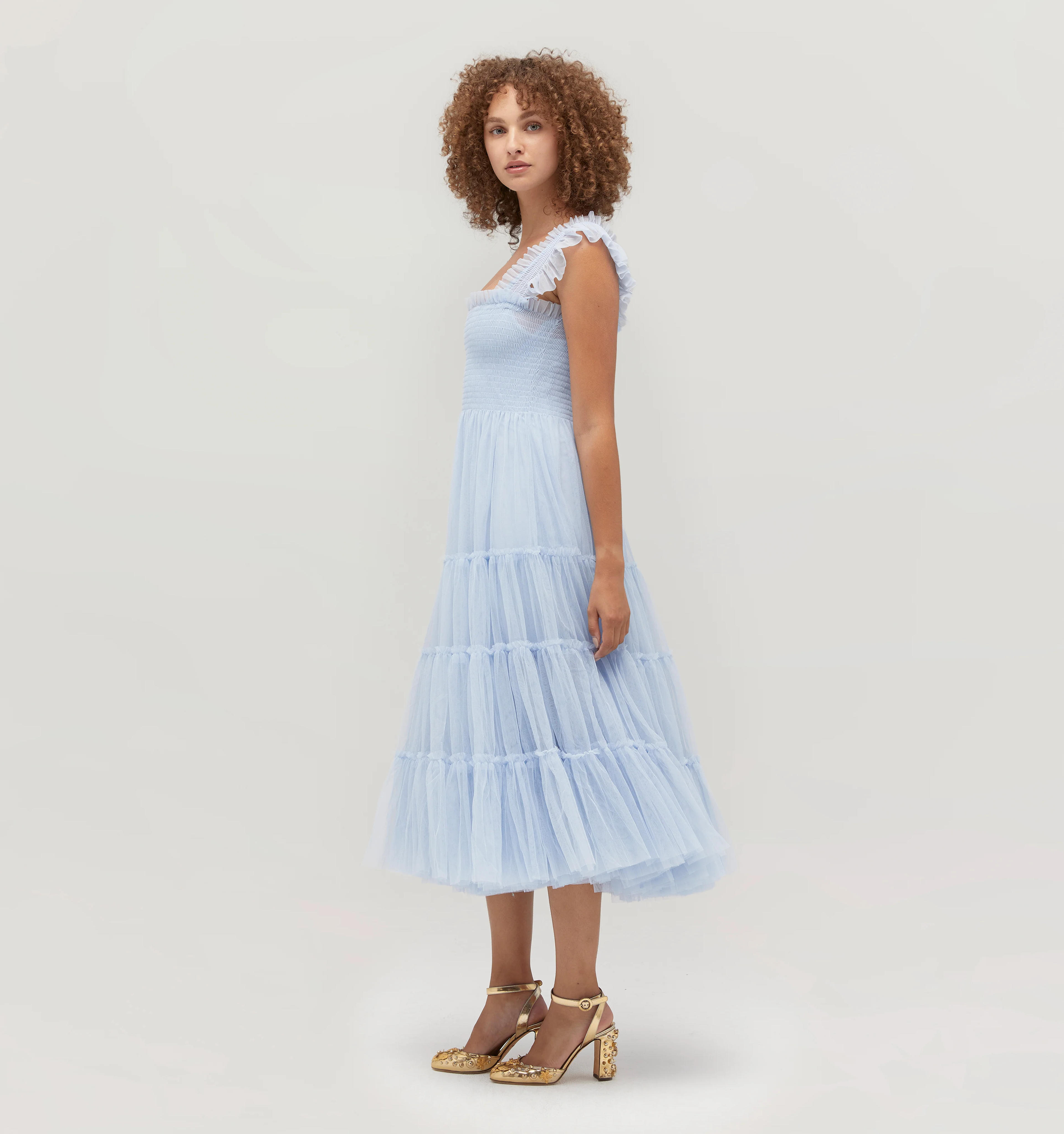 The Tulle Ellie Nap Dress - Powder Blue Tulle – Hill House Home