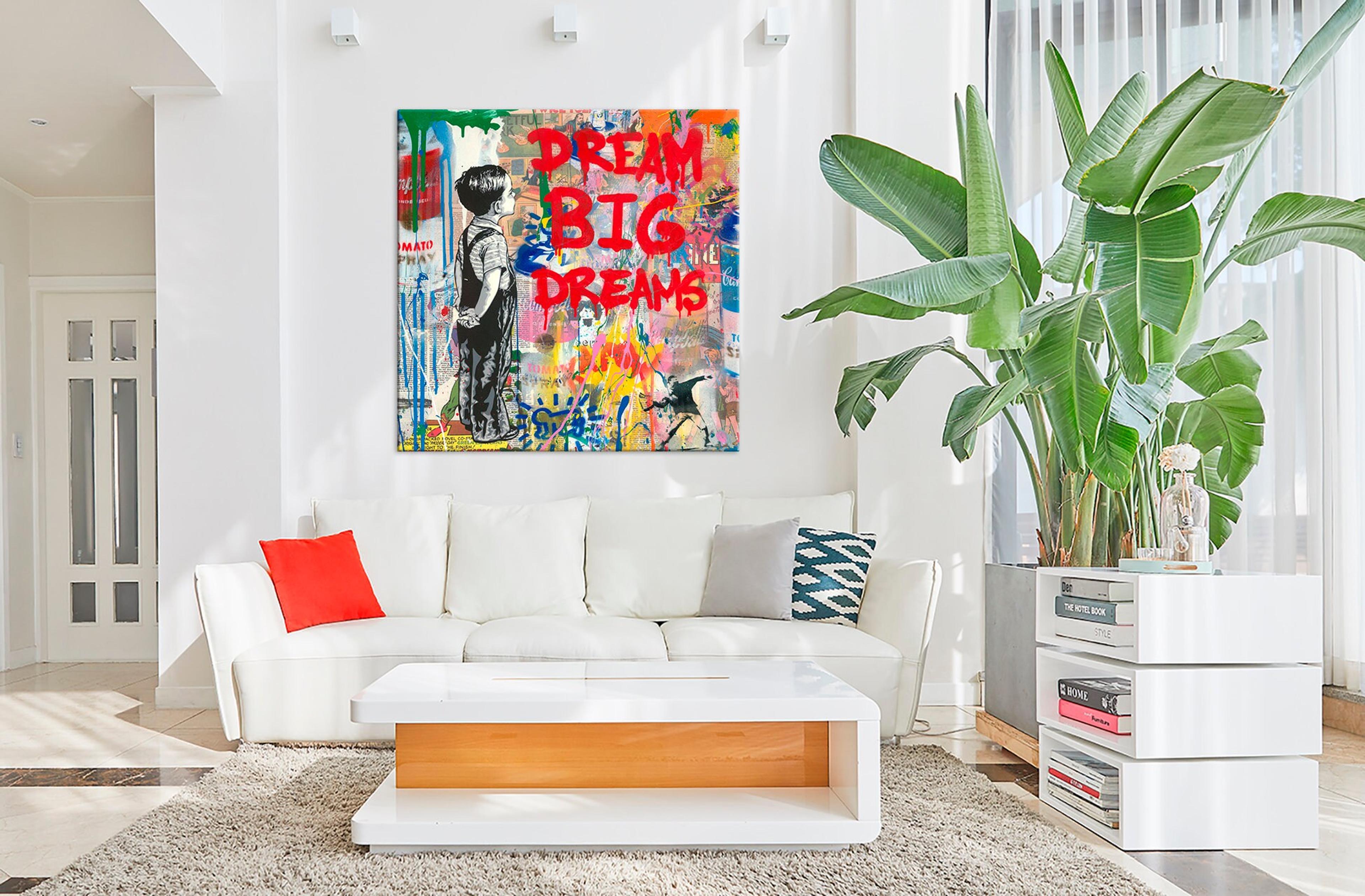 Dream Big Dreams Graffiti Canvas Wall Art Street Art Print - Etsy