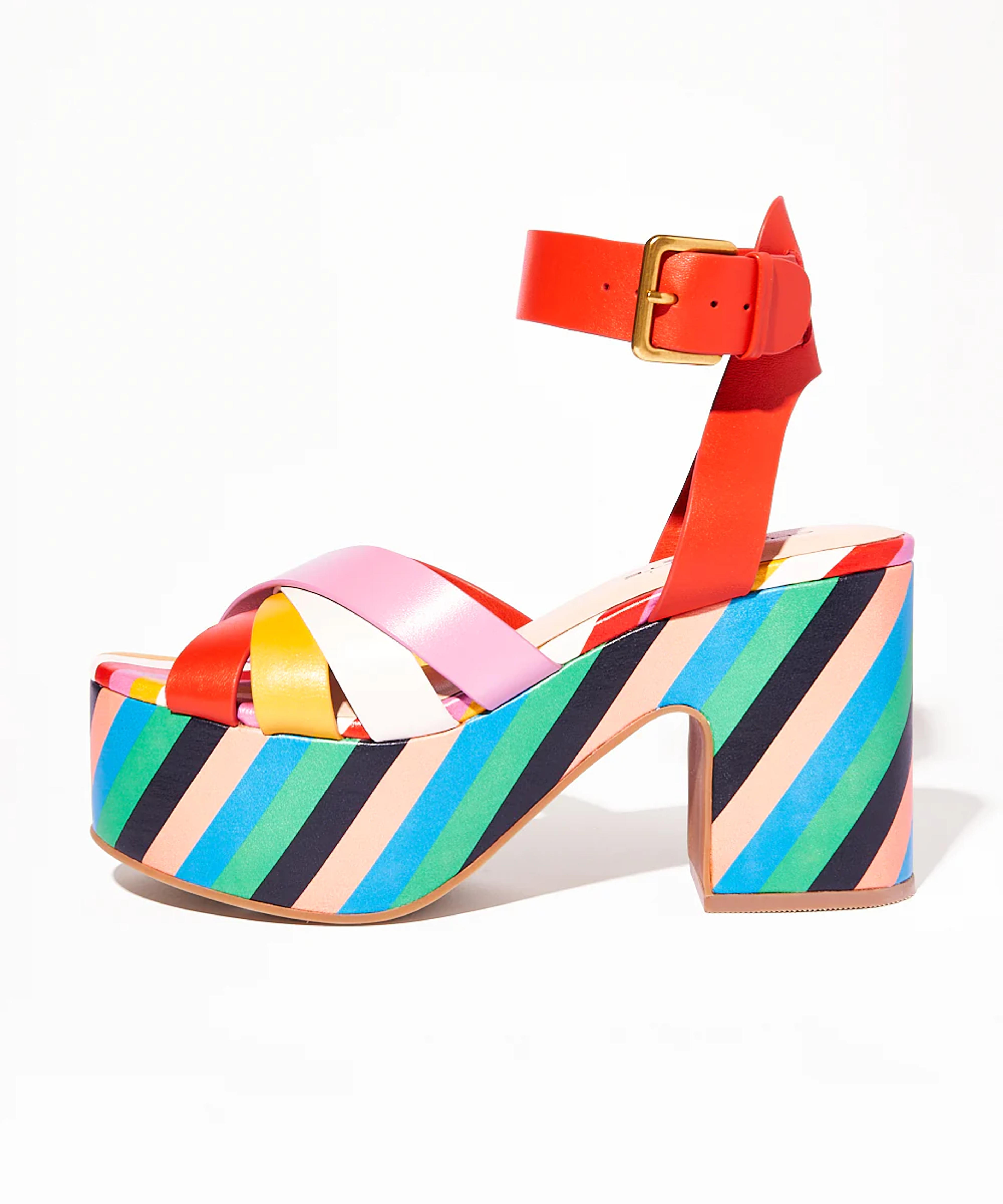 Judd Criss Cross Platform Clog, Stripe Multi