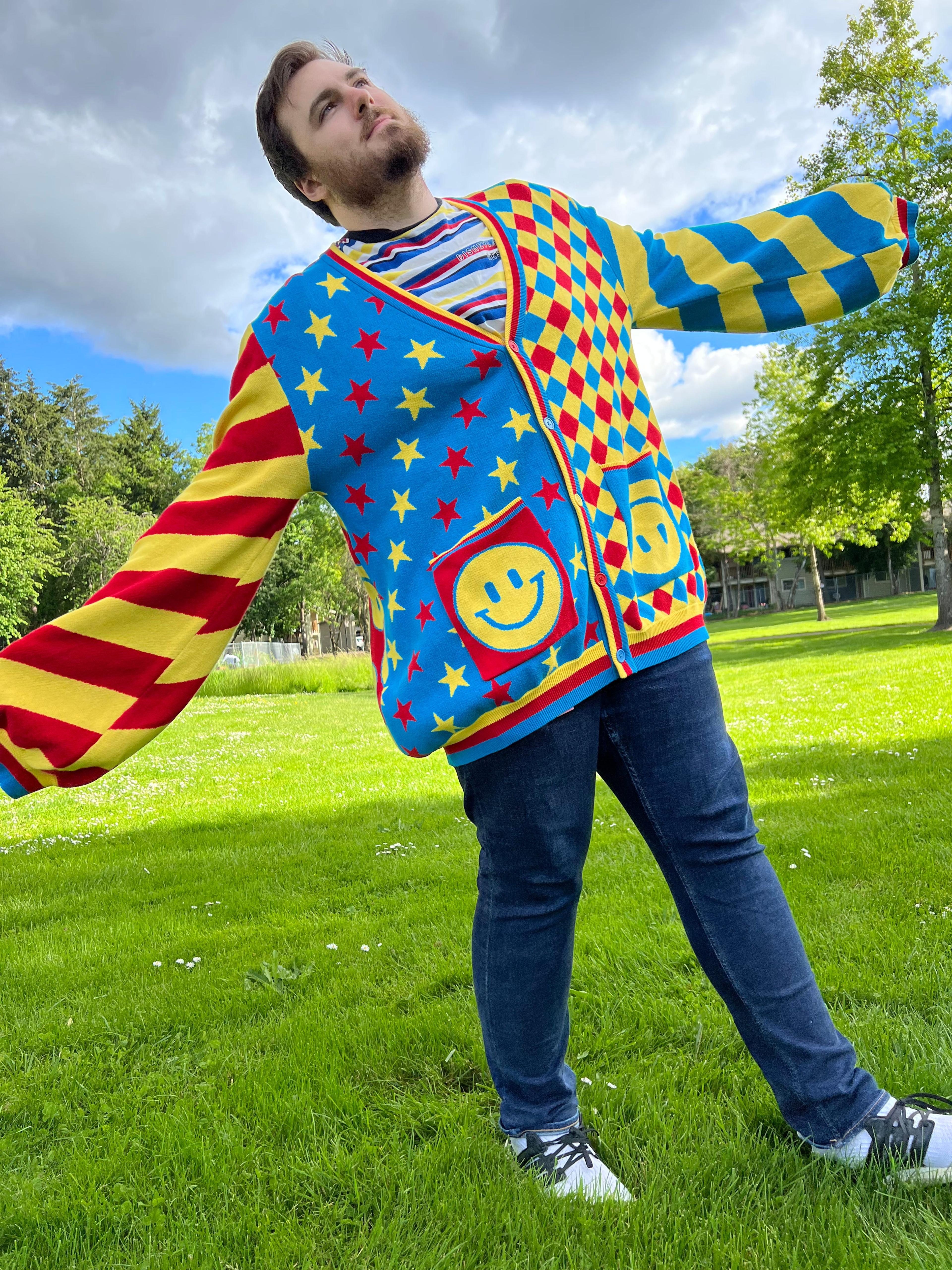 Clown Cardi – Egglien Creations