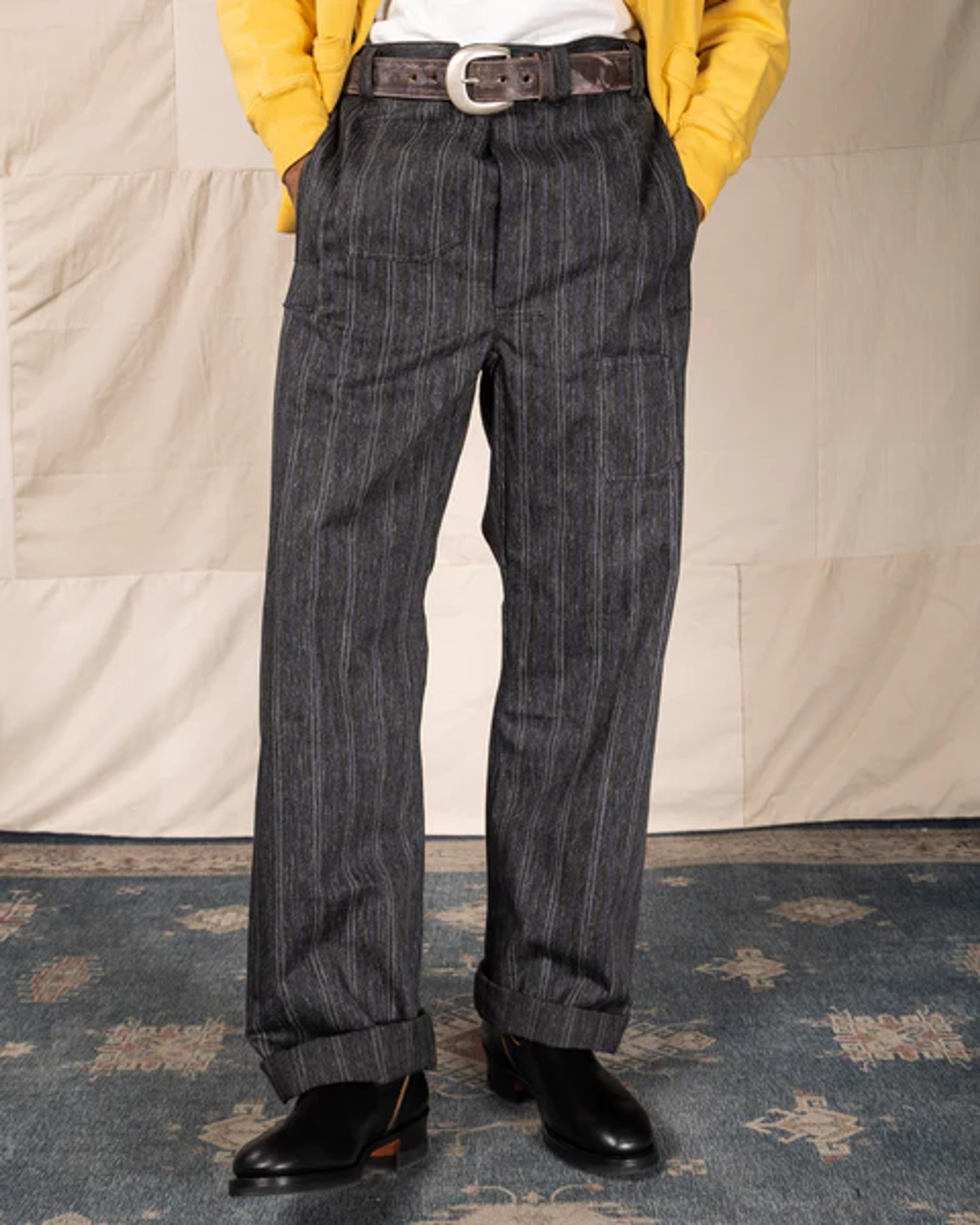 Warehouse 1910s Netmaker's Trousers - Stripe – Standard & Strange