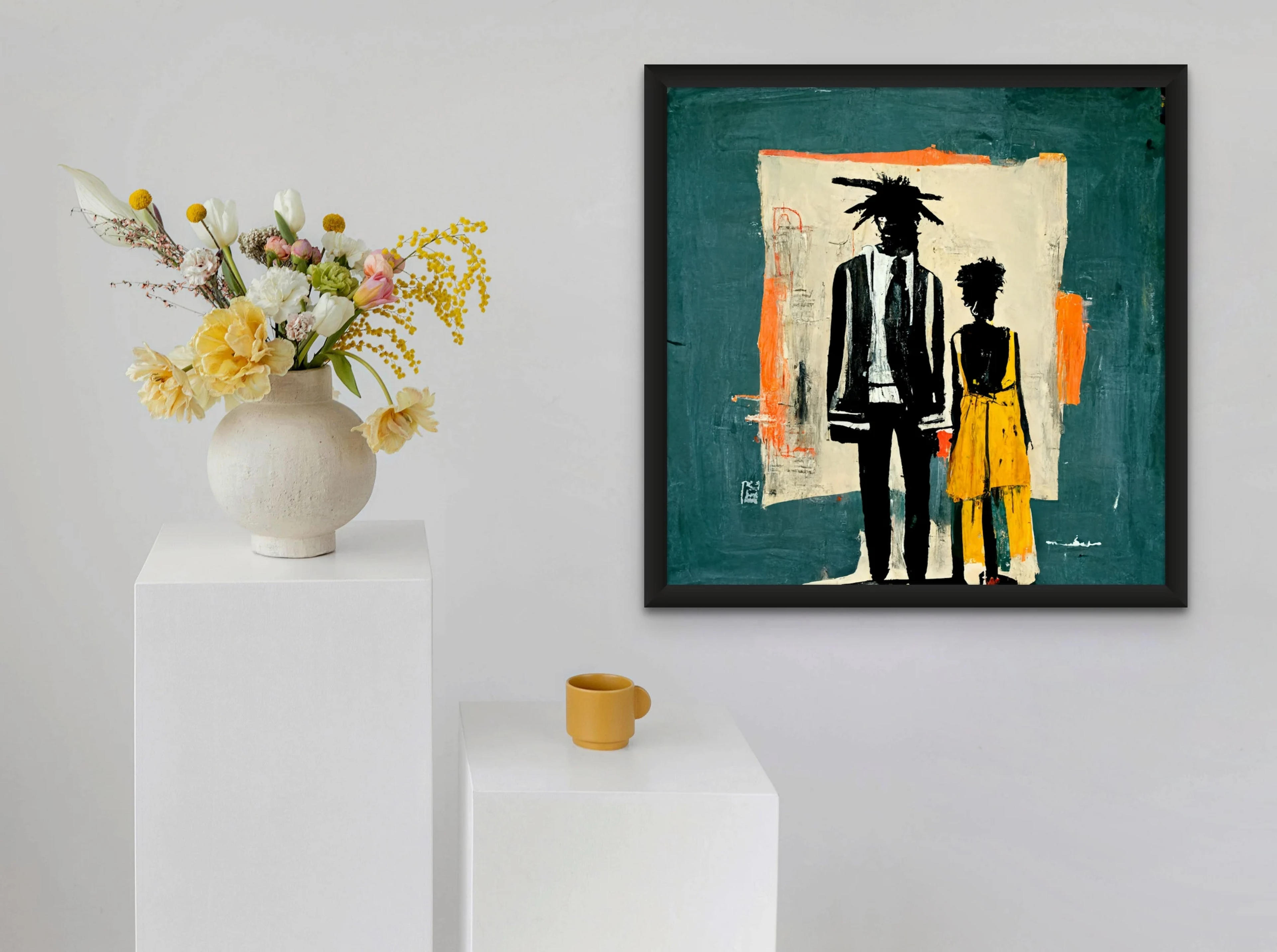 Us  Jean Michel Basquiat Styled Art Famous Art Decor Modern