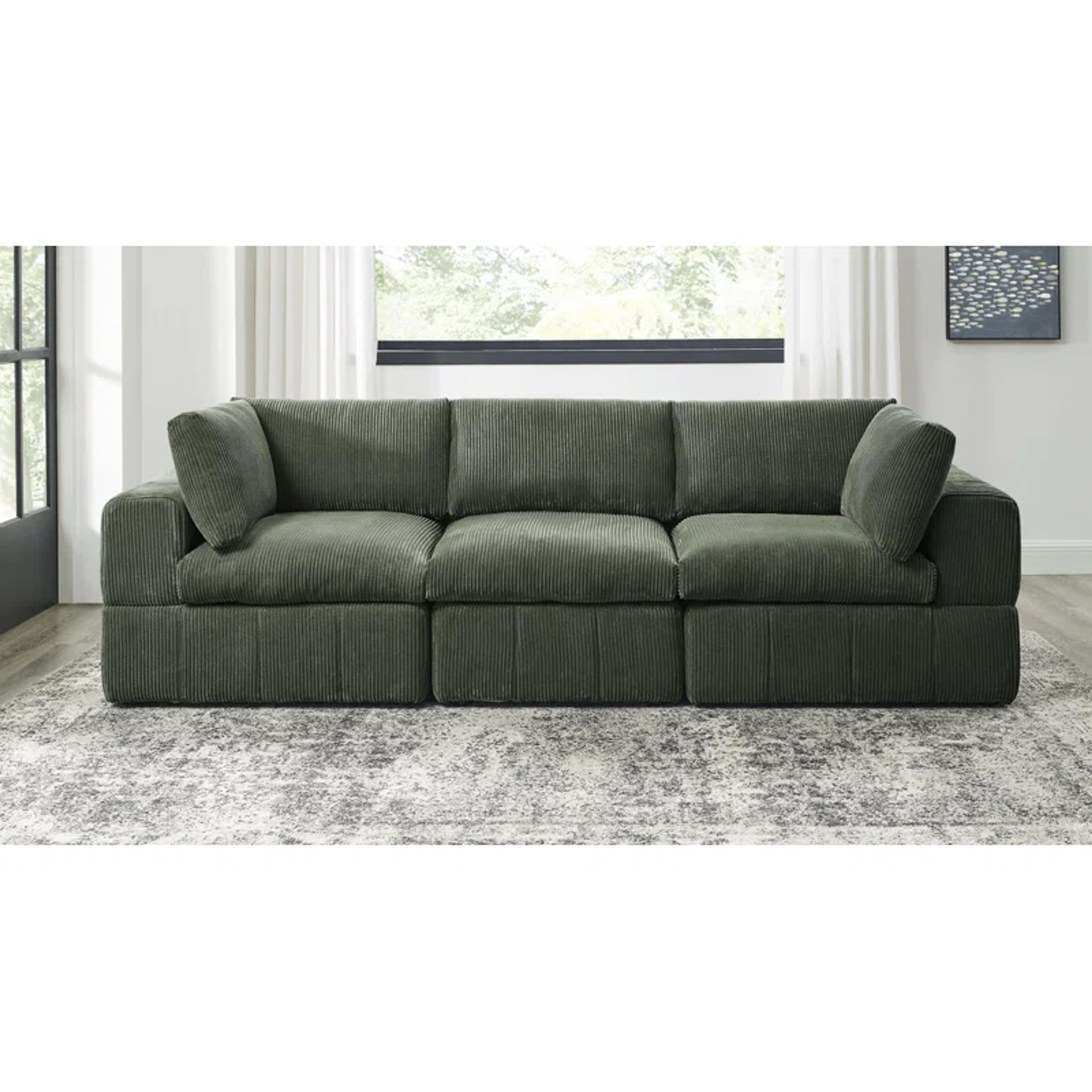 Wade Logan® Antwand 108.5'' Corduroy Sofa & Reviews | Wayfair