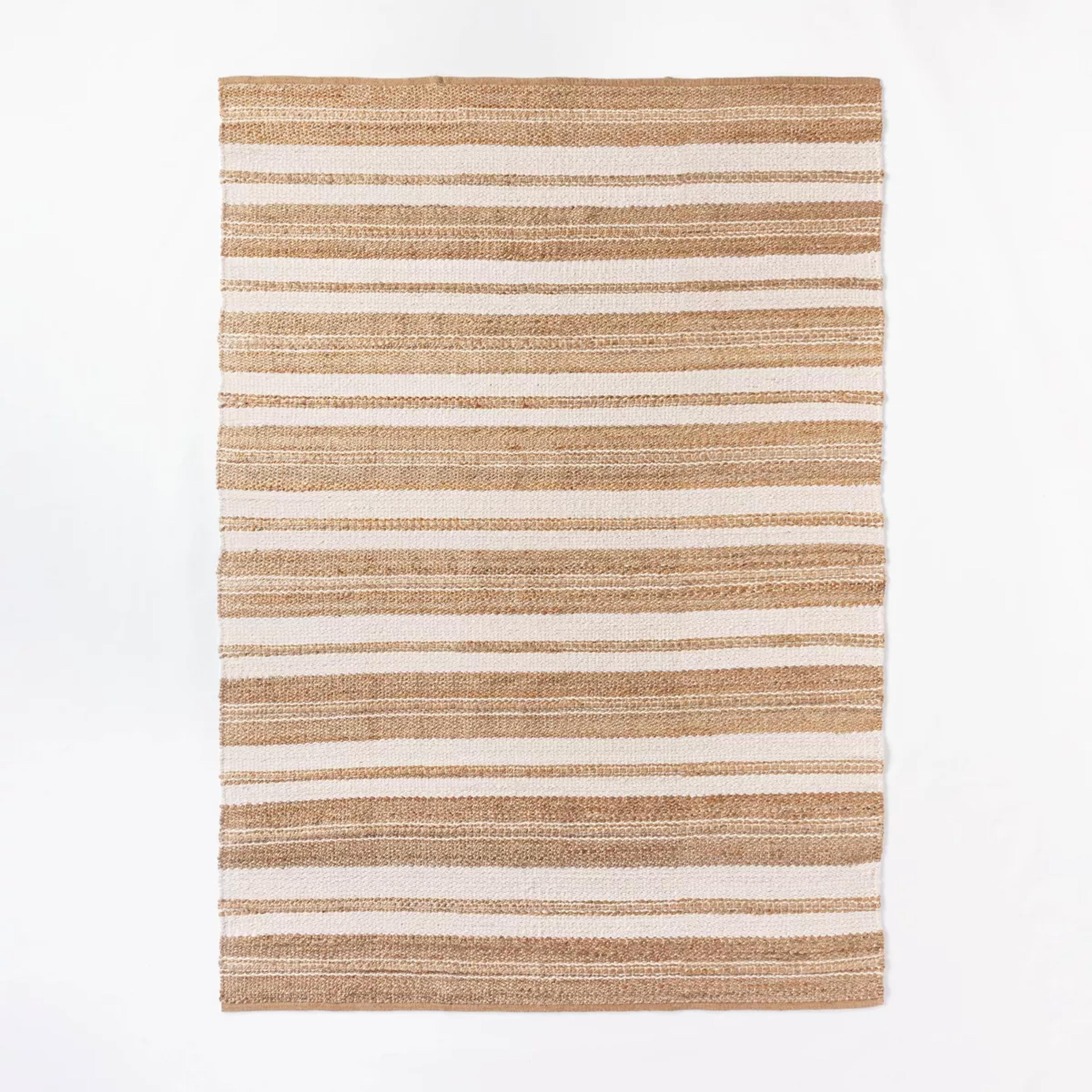 Riverton Striped Jute/wool Area Rug Tan - Threshold™ Designed With Studio Mcgee : Target