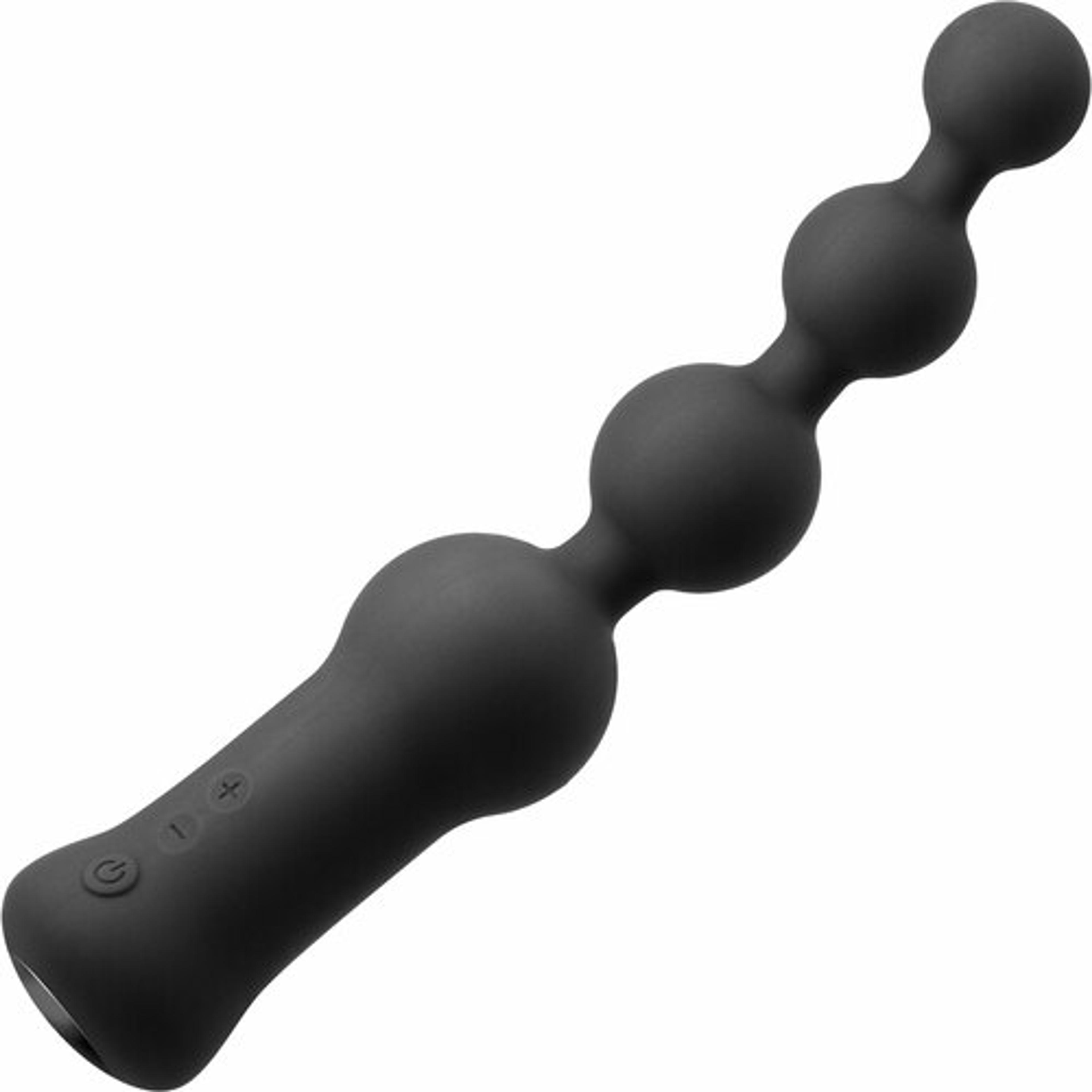 Renegade Quad Rechargeable Silicone Vibrating Anal Massager - Black