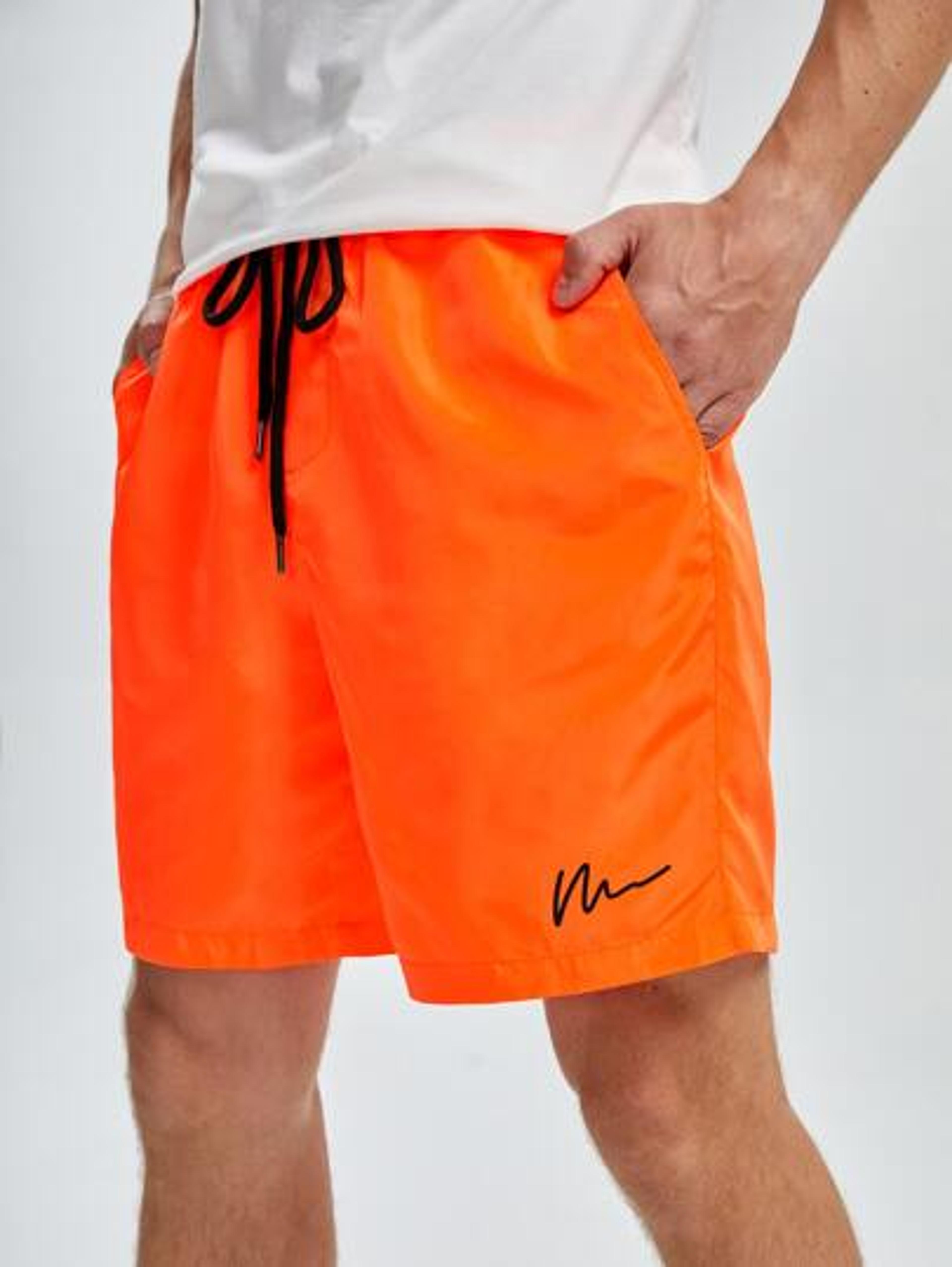 SHEIN Men Neon Orange Drawstring Shorts | SHEIN USA