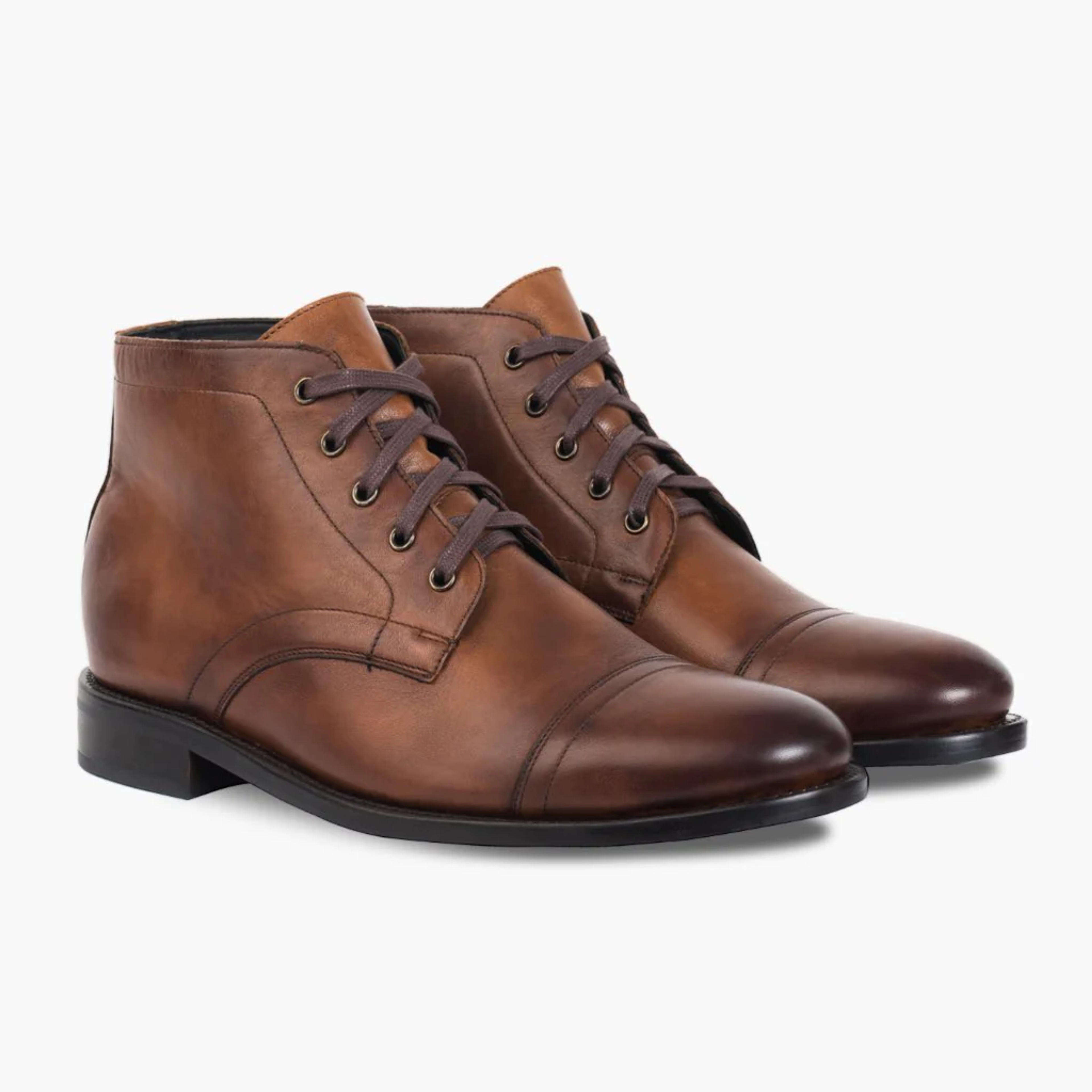 Men's Cadet Lace-Up Boot In Walnut Tan Leather - Thursday Boot Company