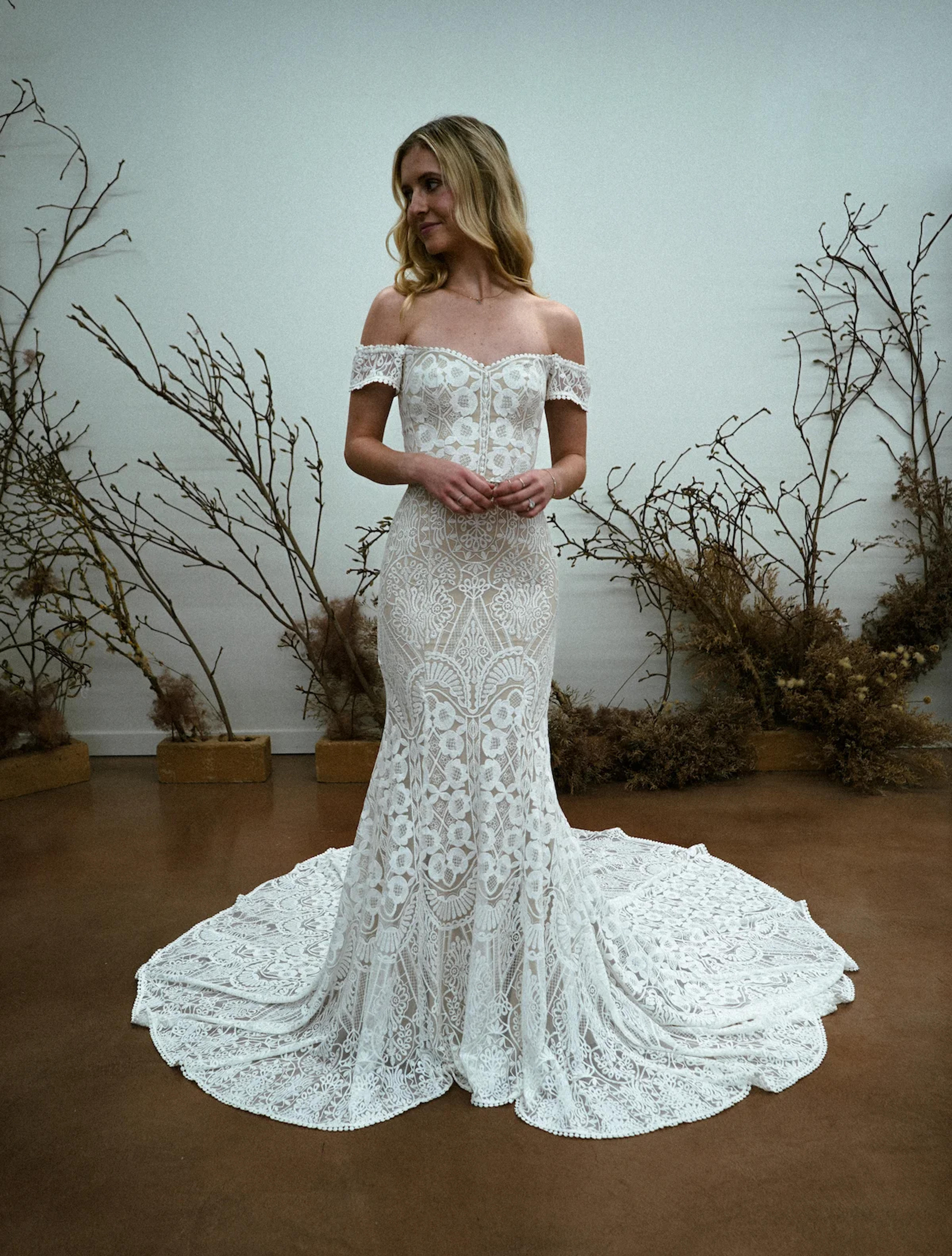 Phoebe Romantic Classic Wedding Dress Dreamers and Lovers