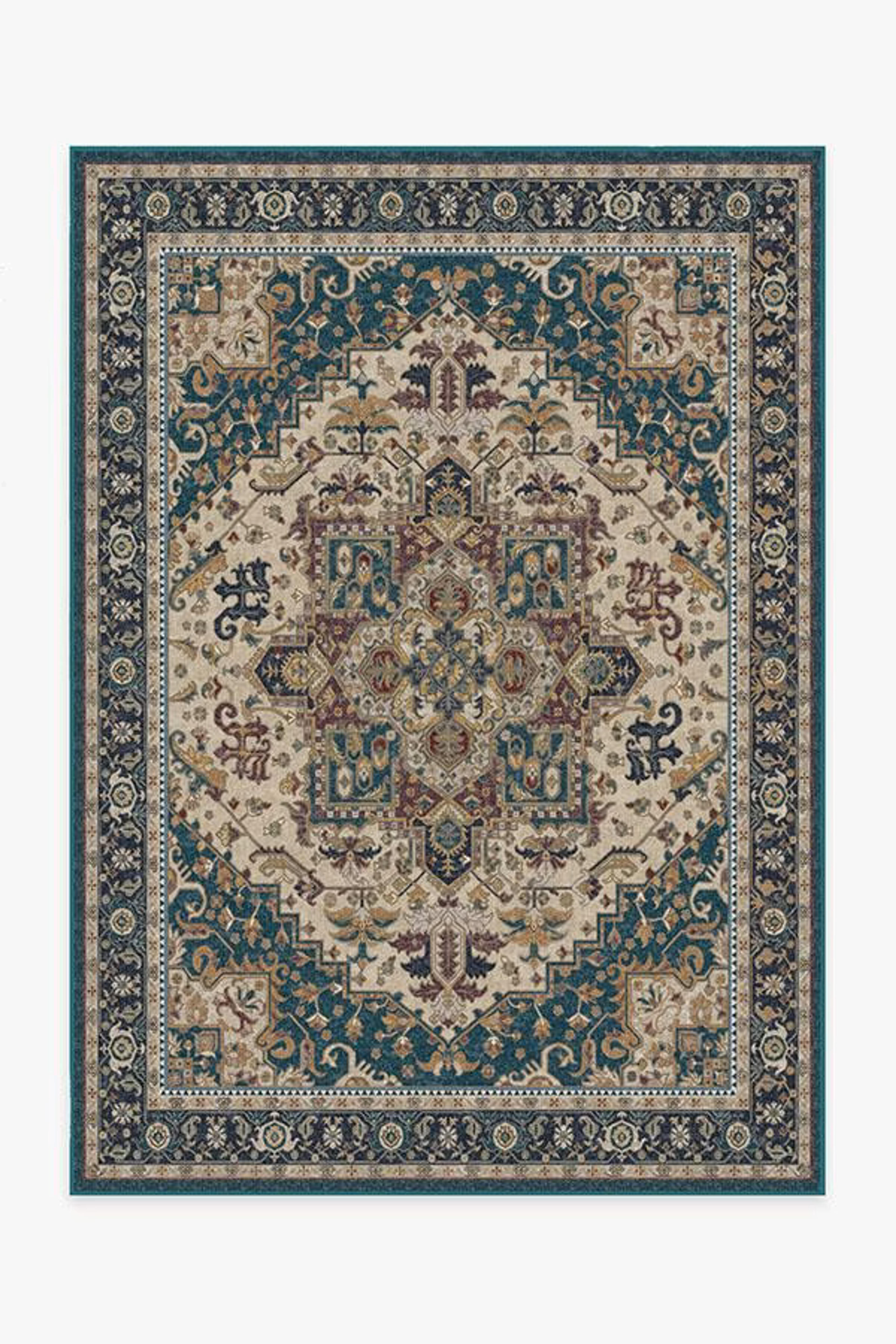 Vintage Heriz Cerulean Premium Rug