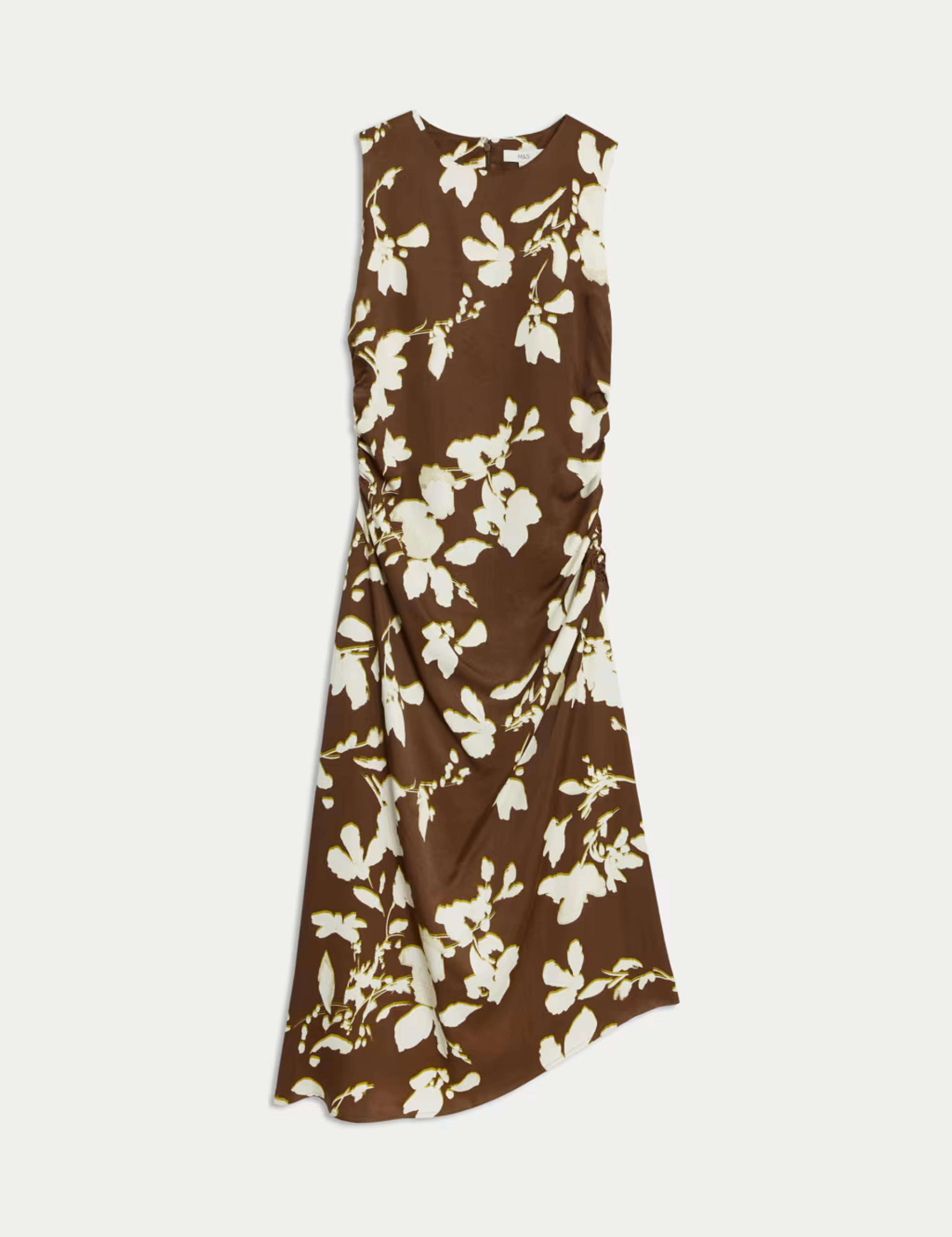 Lyocell Blend Floral Midaxi Column Dress | M&S Collection | M&S