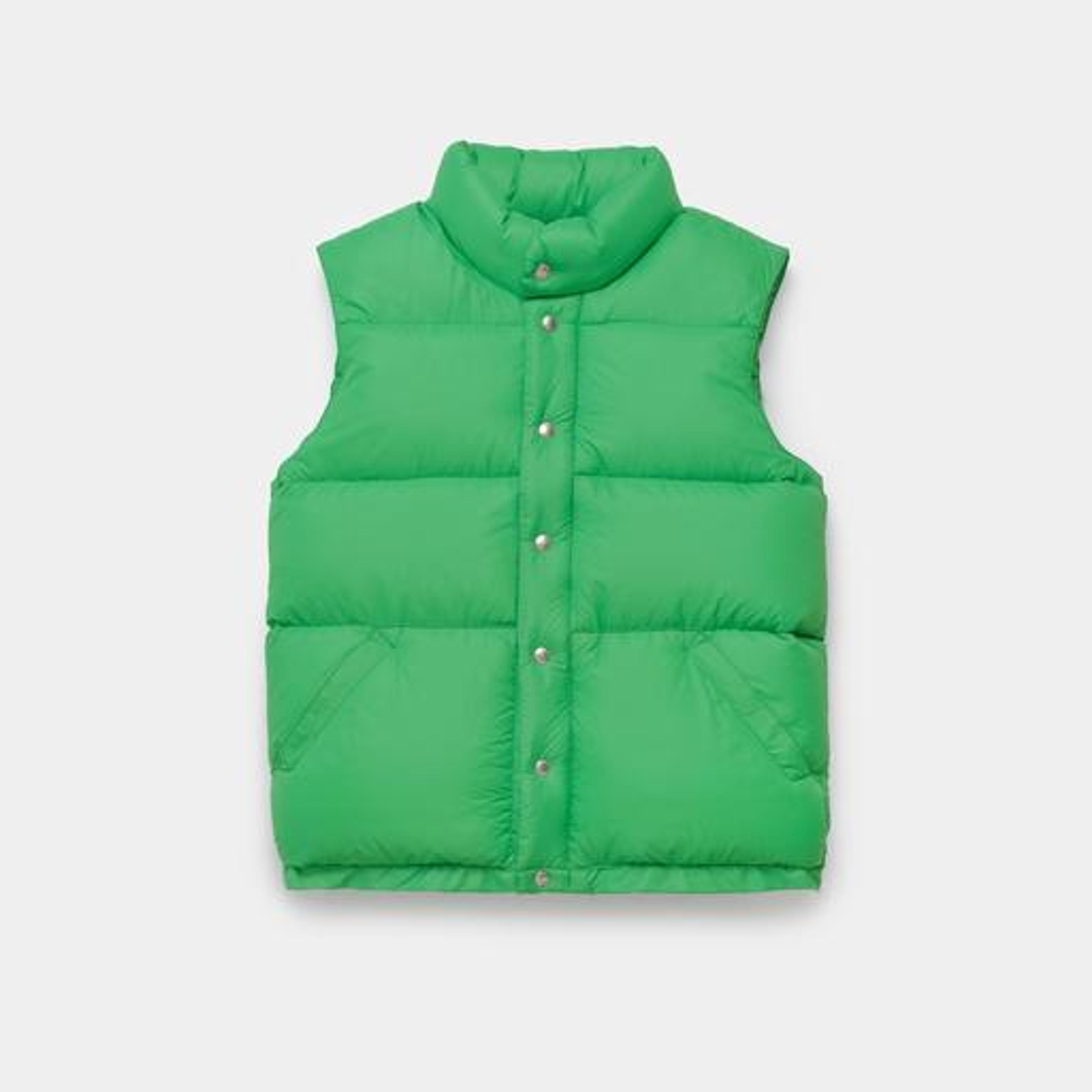 Down Italian Vest - Streakfree Nylon - Kelly