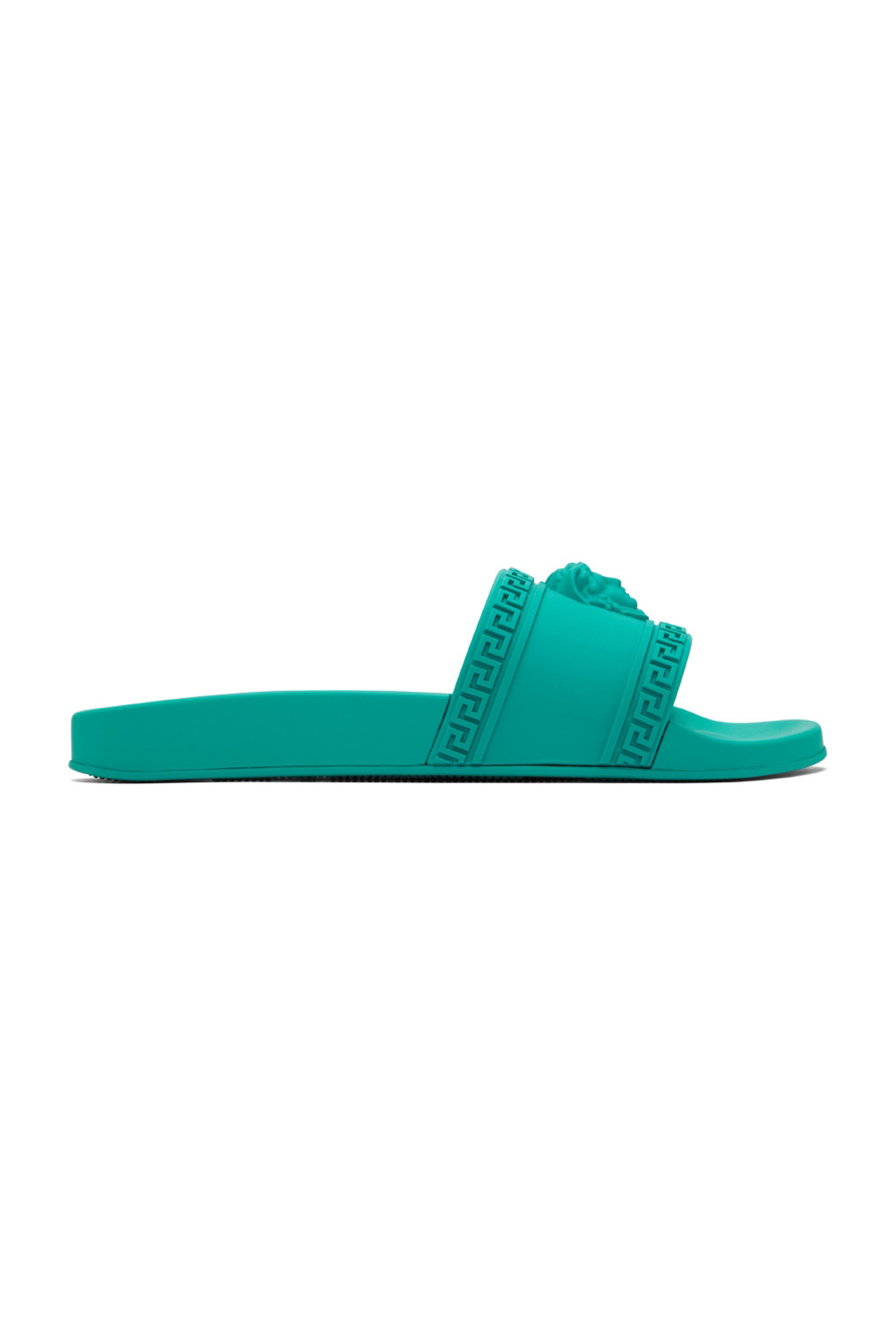 versace - Green Palazzo Slides