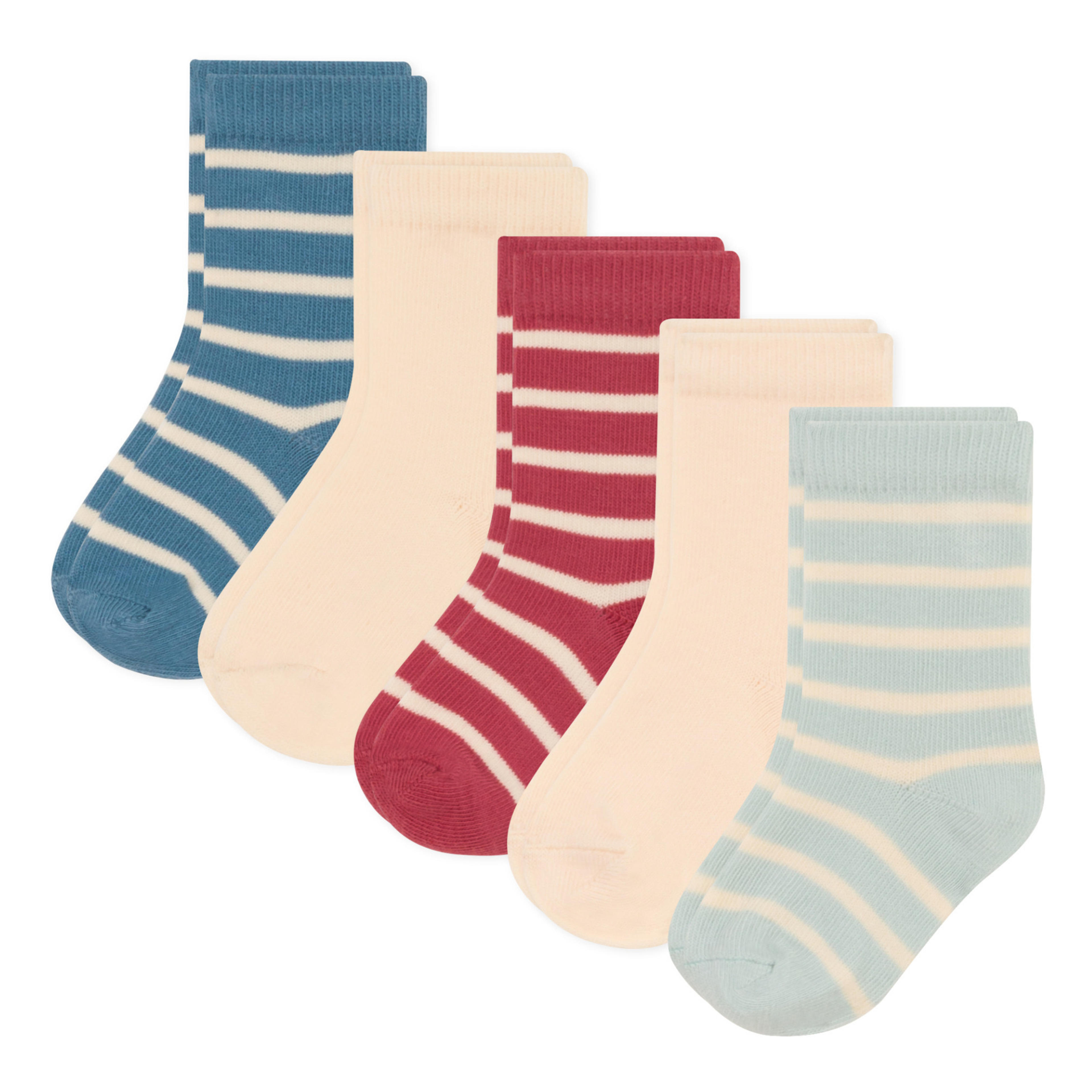 Petit Bateau - Pack of 5 Jersey Socks - Beige