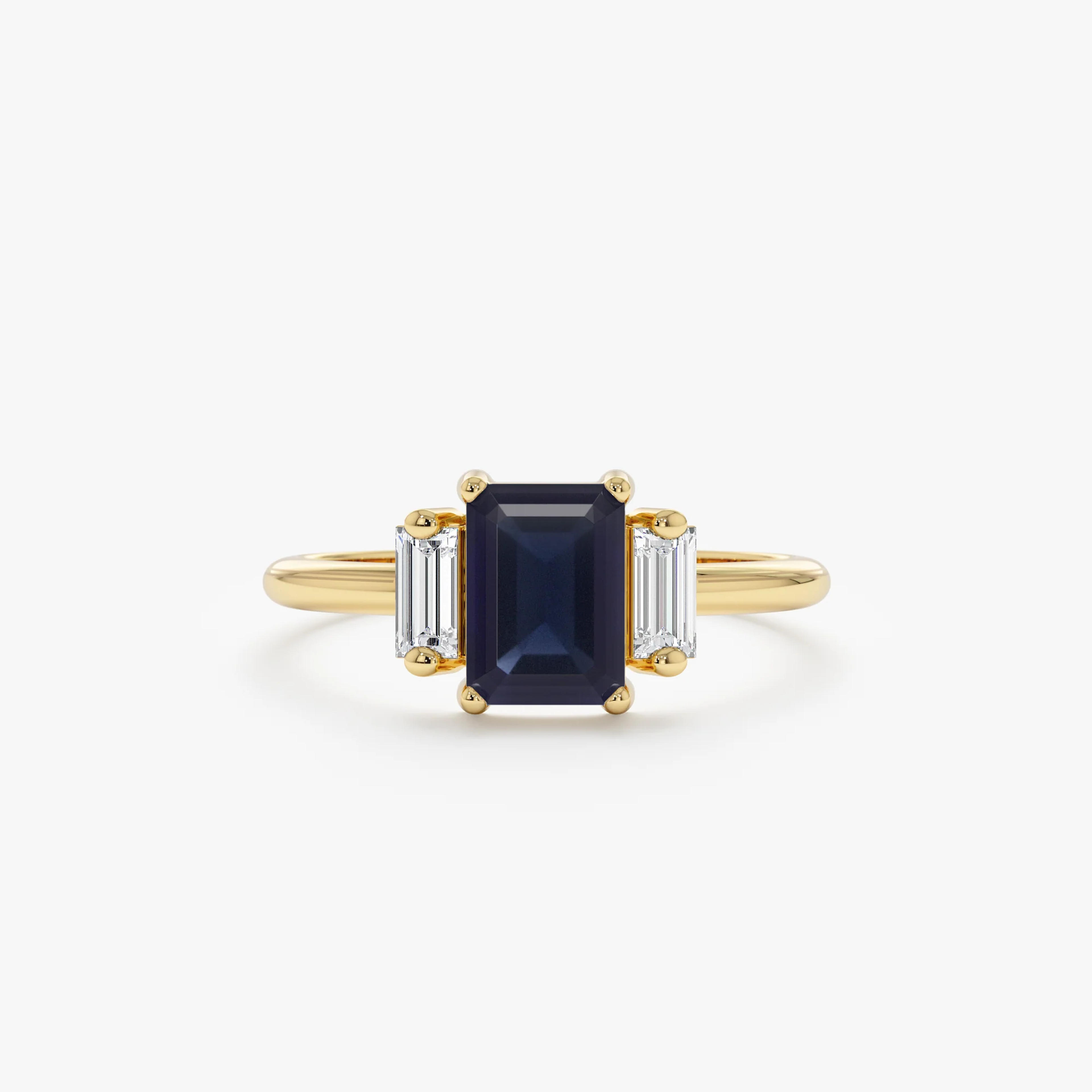 Sapphire and Diamond Engagement Ring, Lauryn