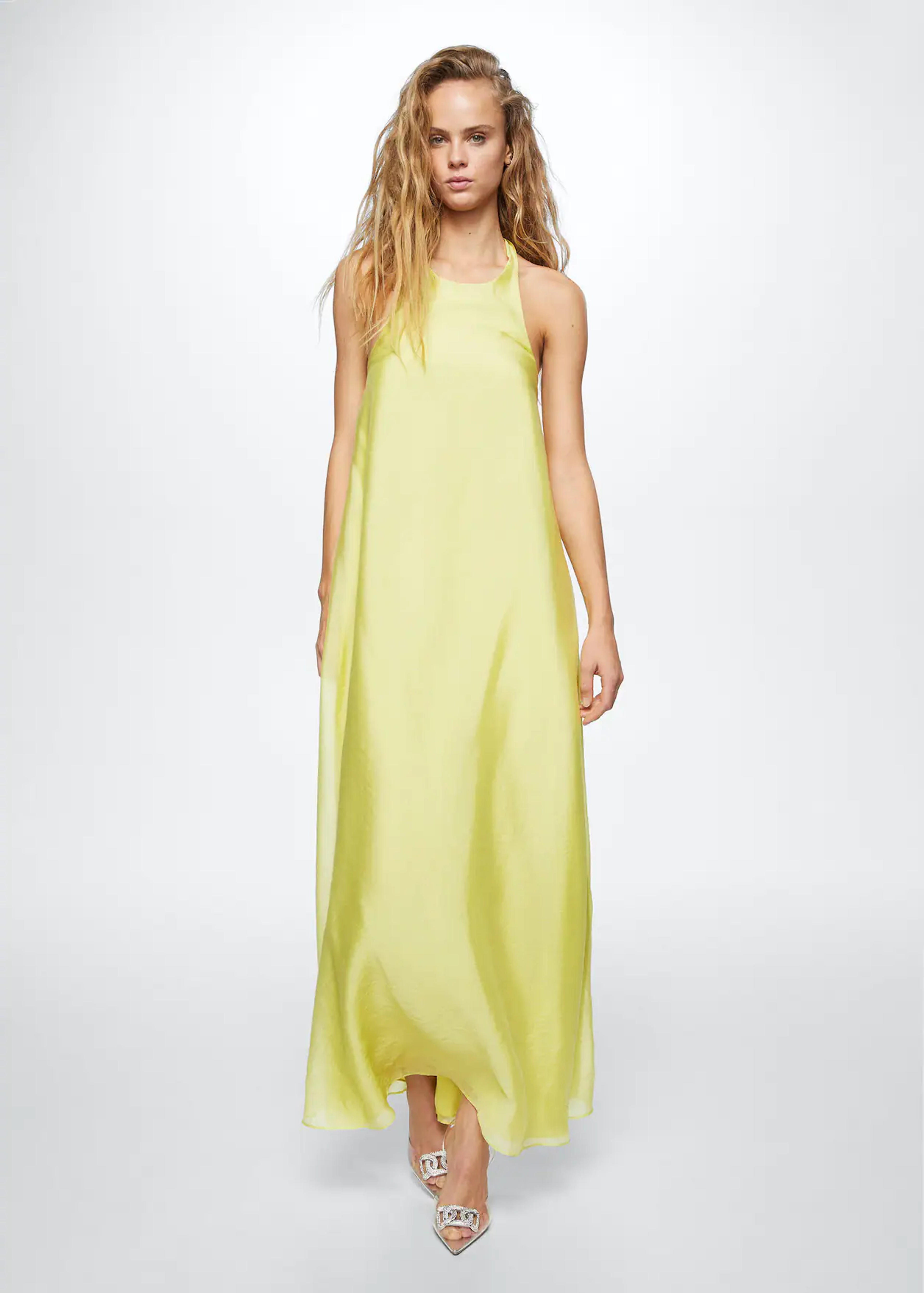 Back bow dress - Women | Mango USA