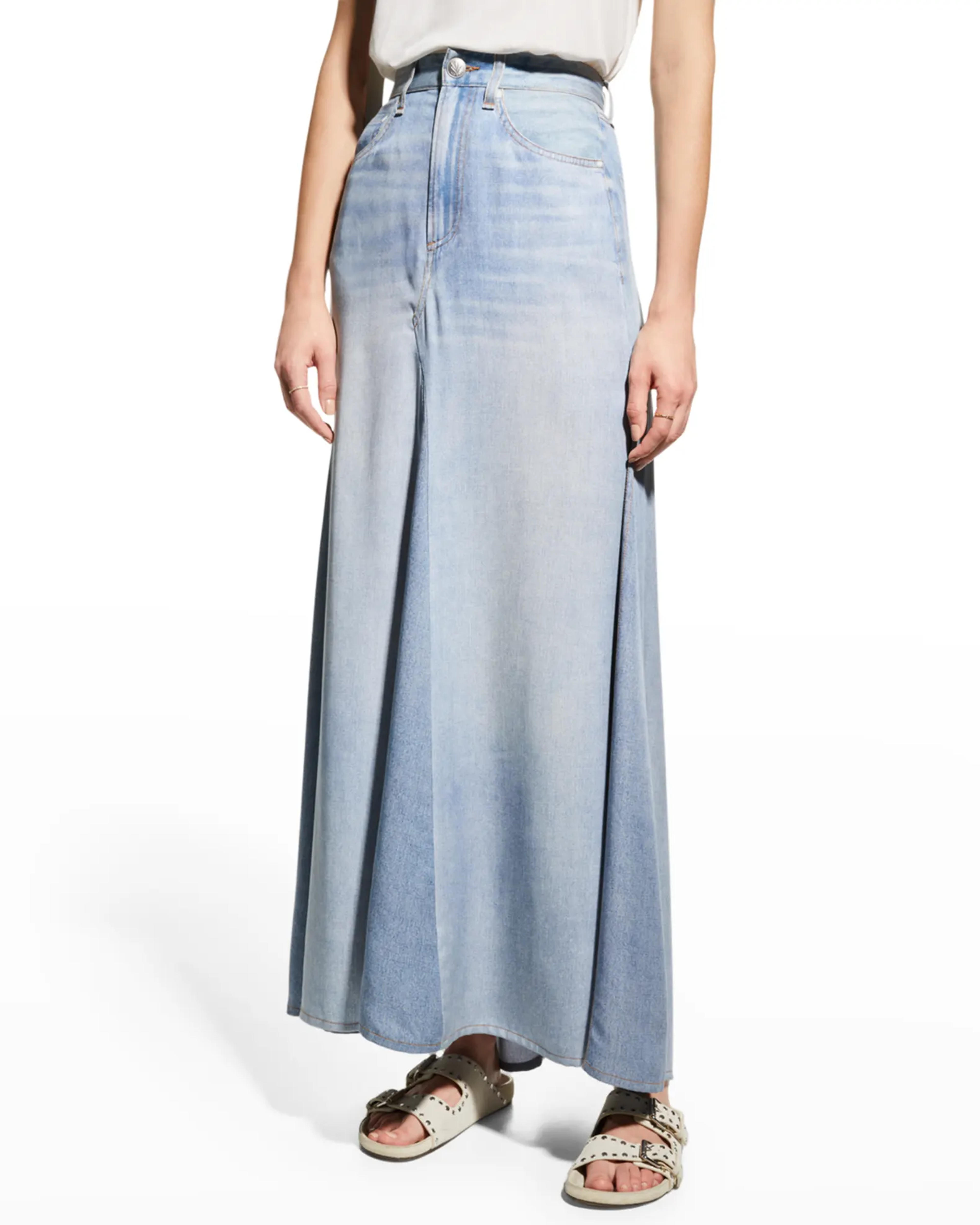 Rag & Bone Liquid Miramar High-Rise Printed Maxi Skirt | Neiman Marcus