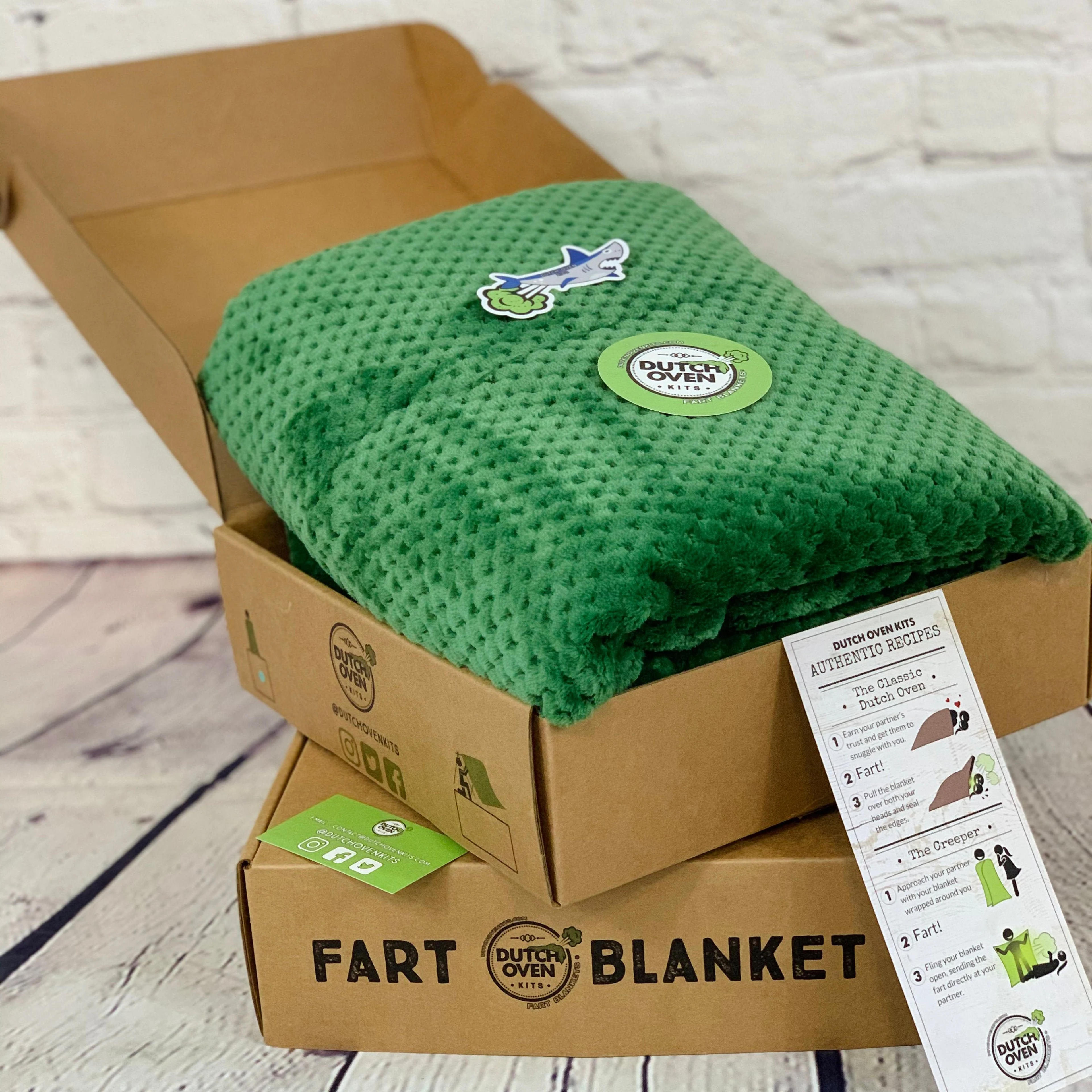 Fart Blanket Gift Box by Dutch Oven Kits  Funny Birthday Gift