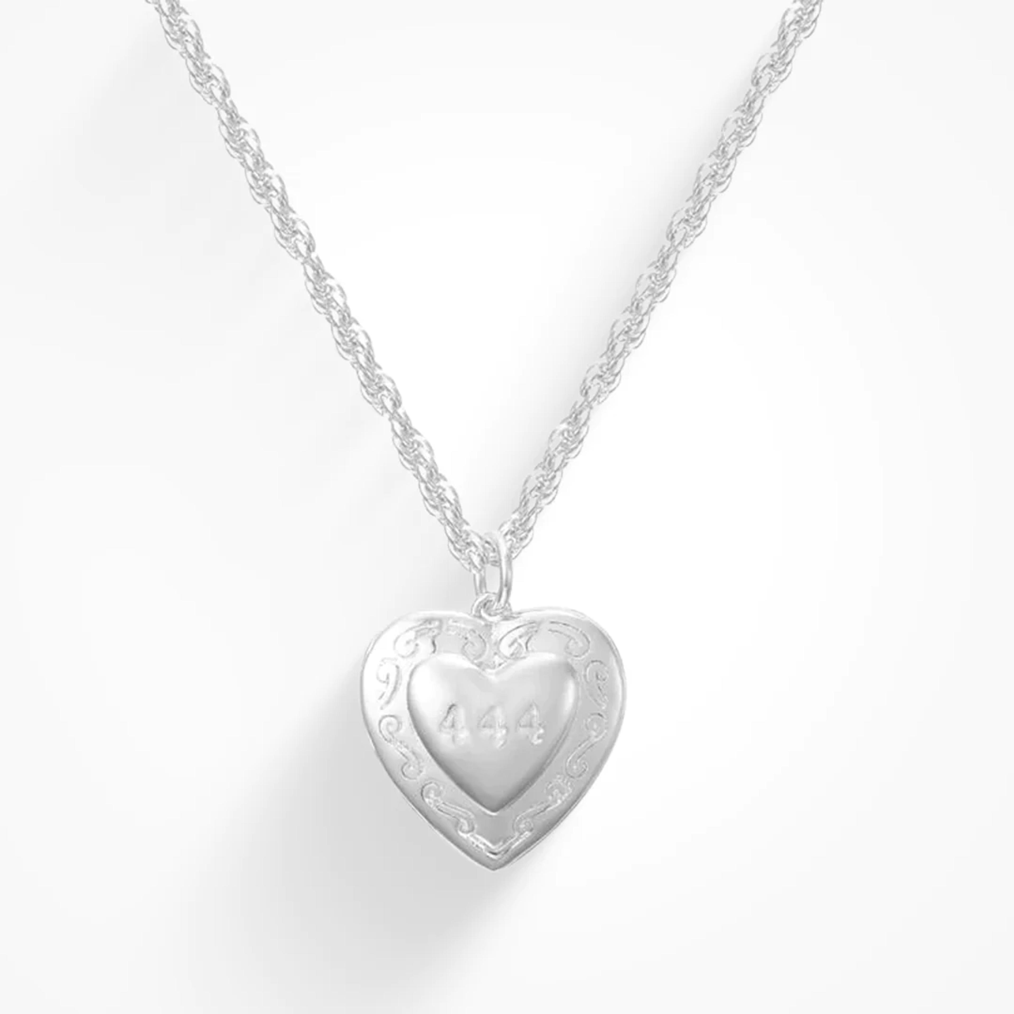 444 You Locket Necklace - Silver