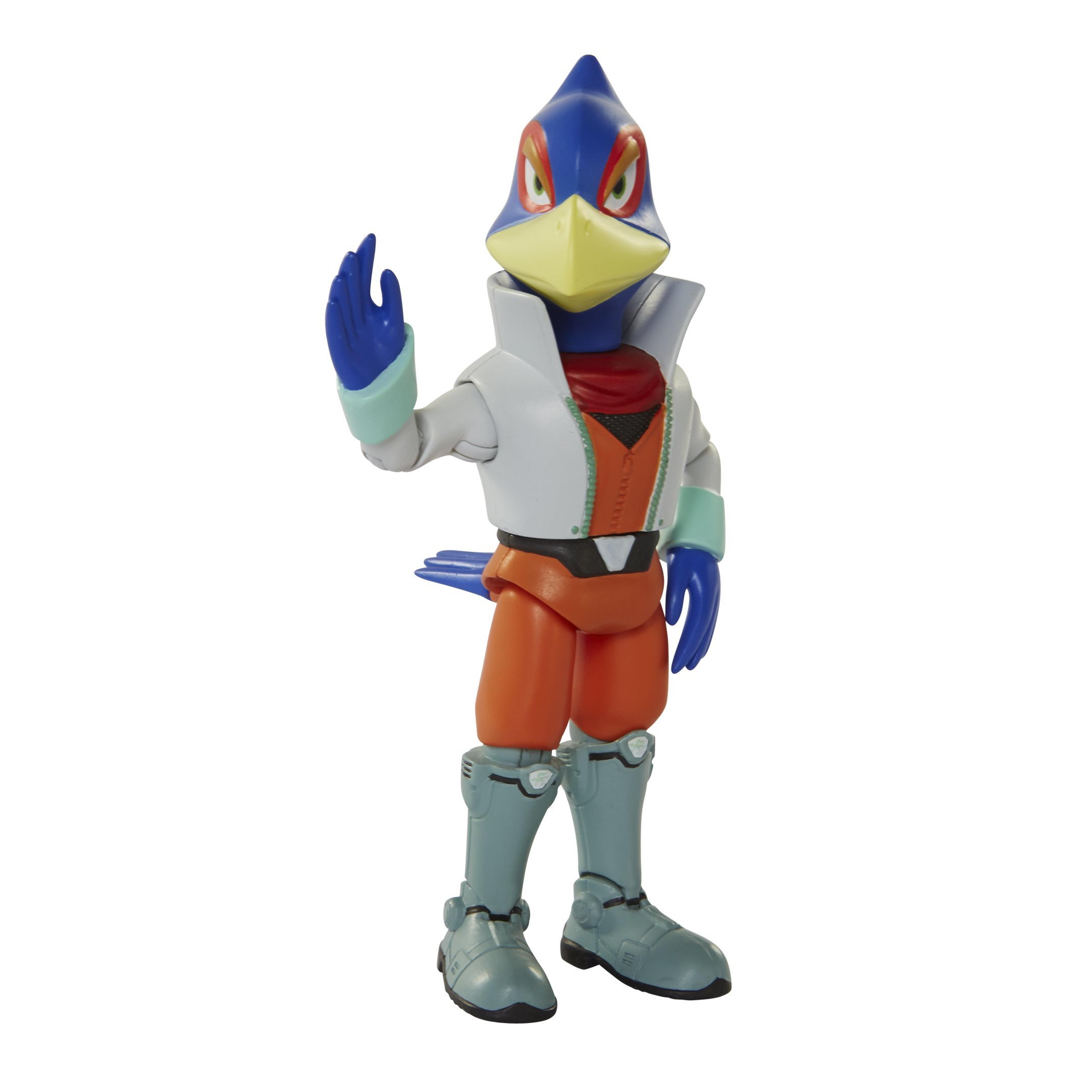 Amazon.com: World of Nintendo, Star Fox Falco Lombardi Action Figure, 4 Inches : Toys & Games