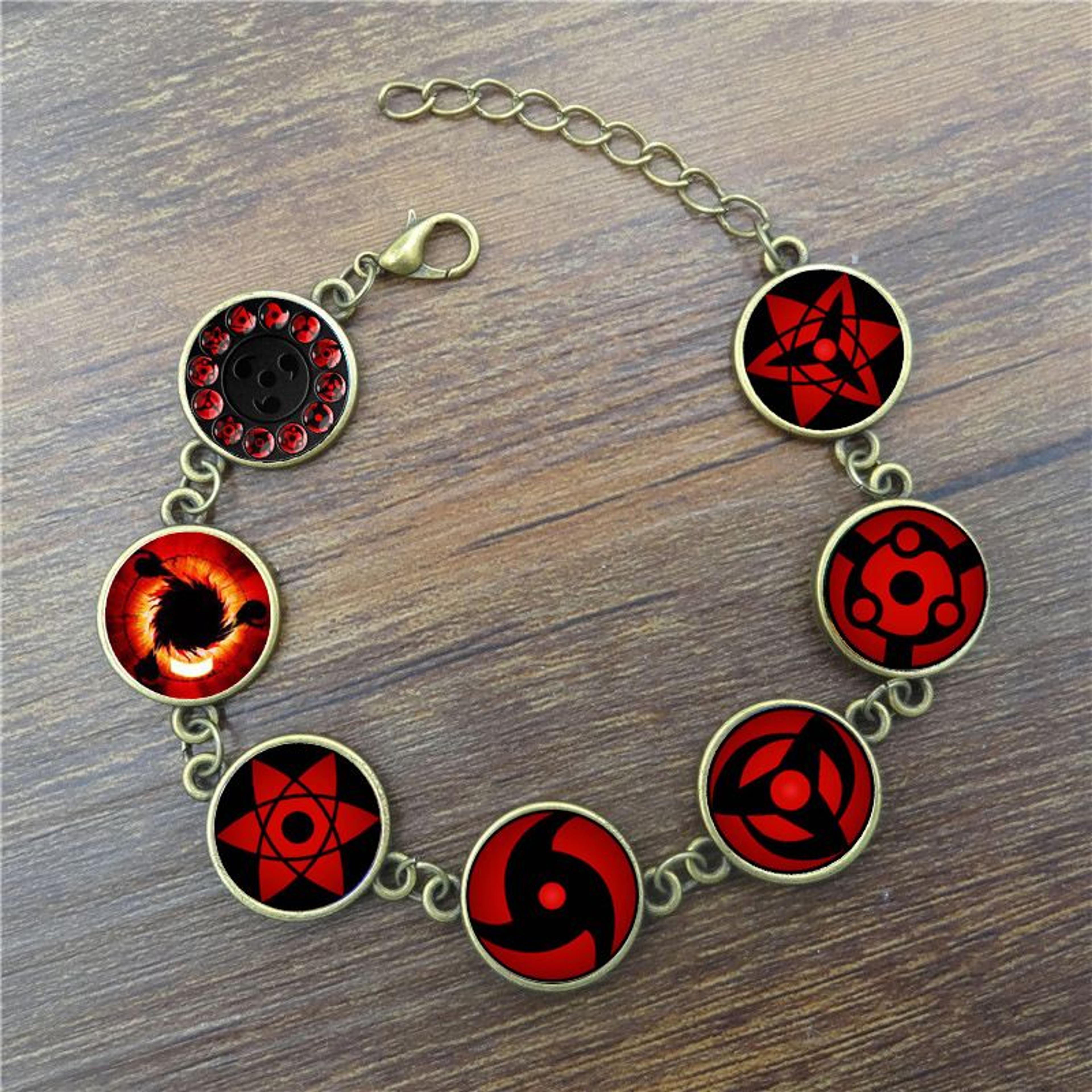 Anime Ninja Writing Wheel Eye Time Gem Bracelet Jewelry Props Cosplay Accessories