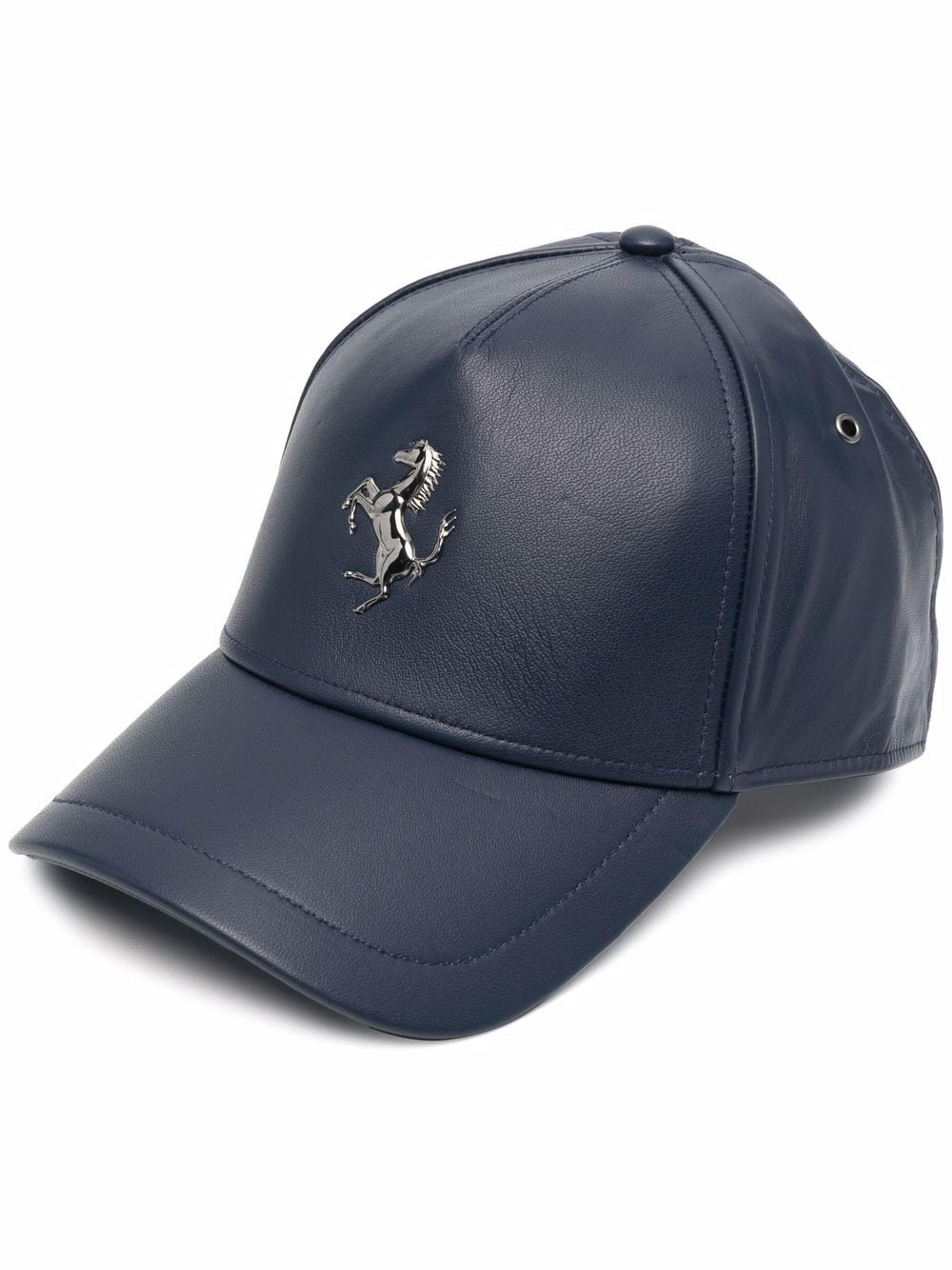 Ferrari Prancing Horse Leather Baseball Cap - Farfetch