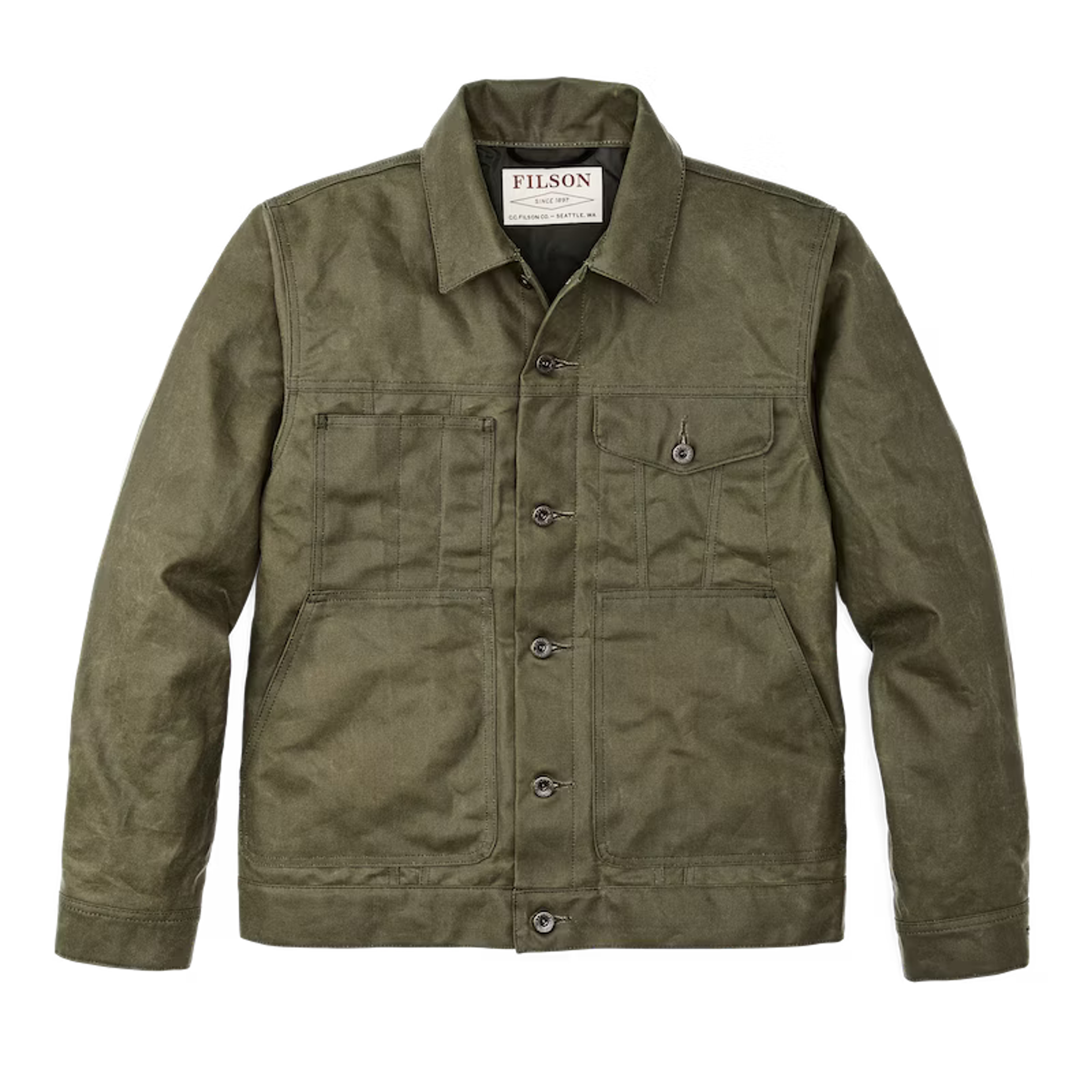 Men's Tin Cloth Short Lined Cruiser Jacket | Filson