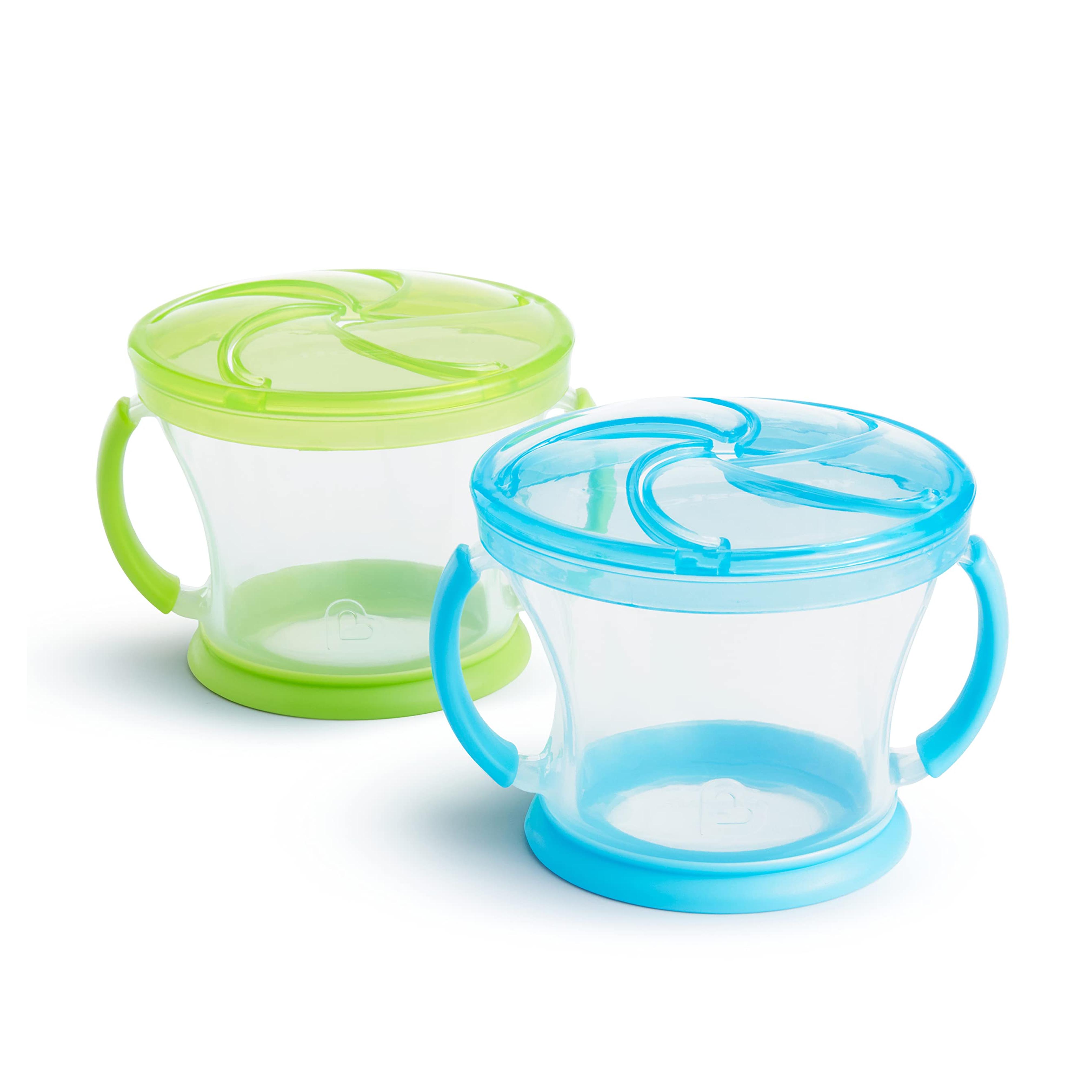 Munchkin® Snack Catcher®, 2 Pack, Blue/Green