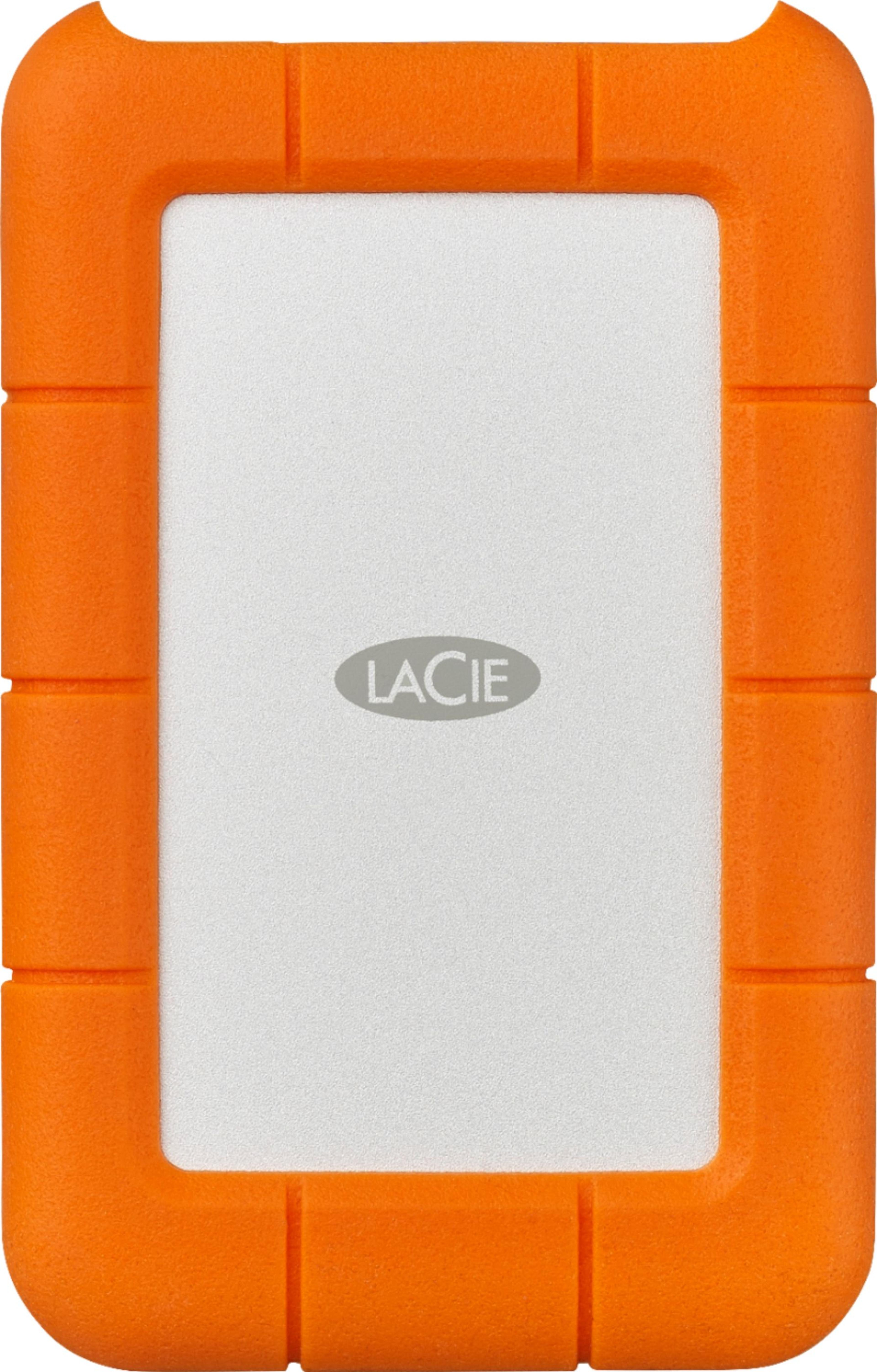 LaCie Rugged 2TB External USB-C, USB 3.1 Gen 1 Portable Hard Drive Orange/Silver STFR2000800 - Best Buy