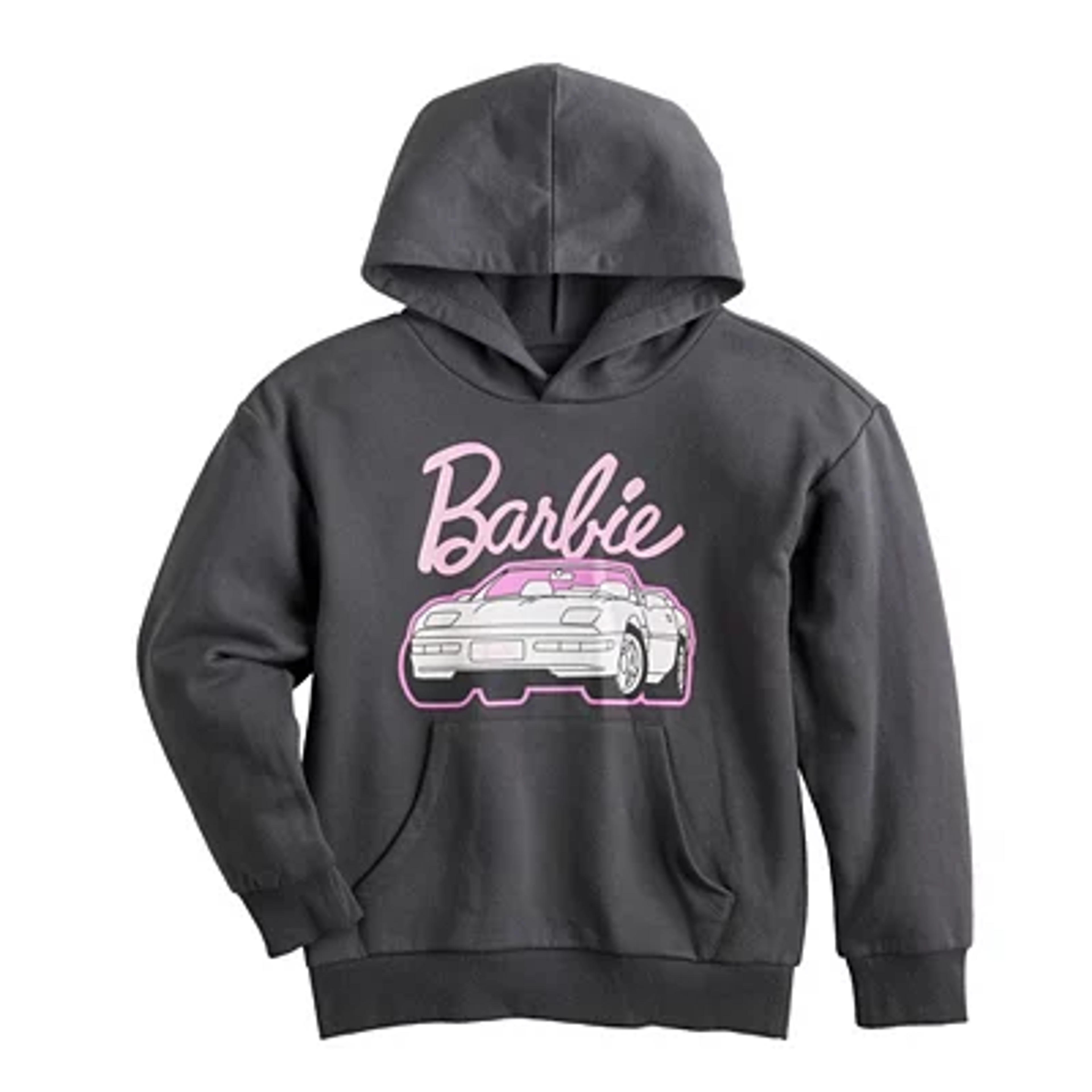 Girls 7-16 Barbie Oversized Fleece Hoodie