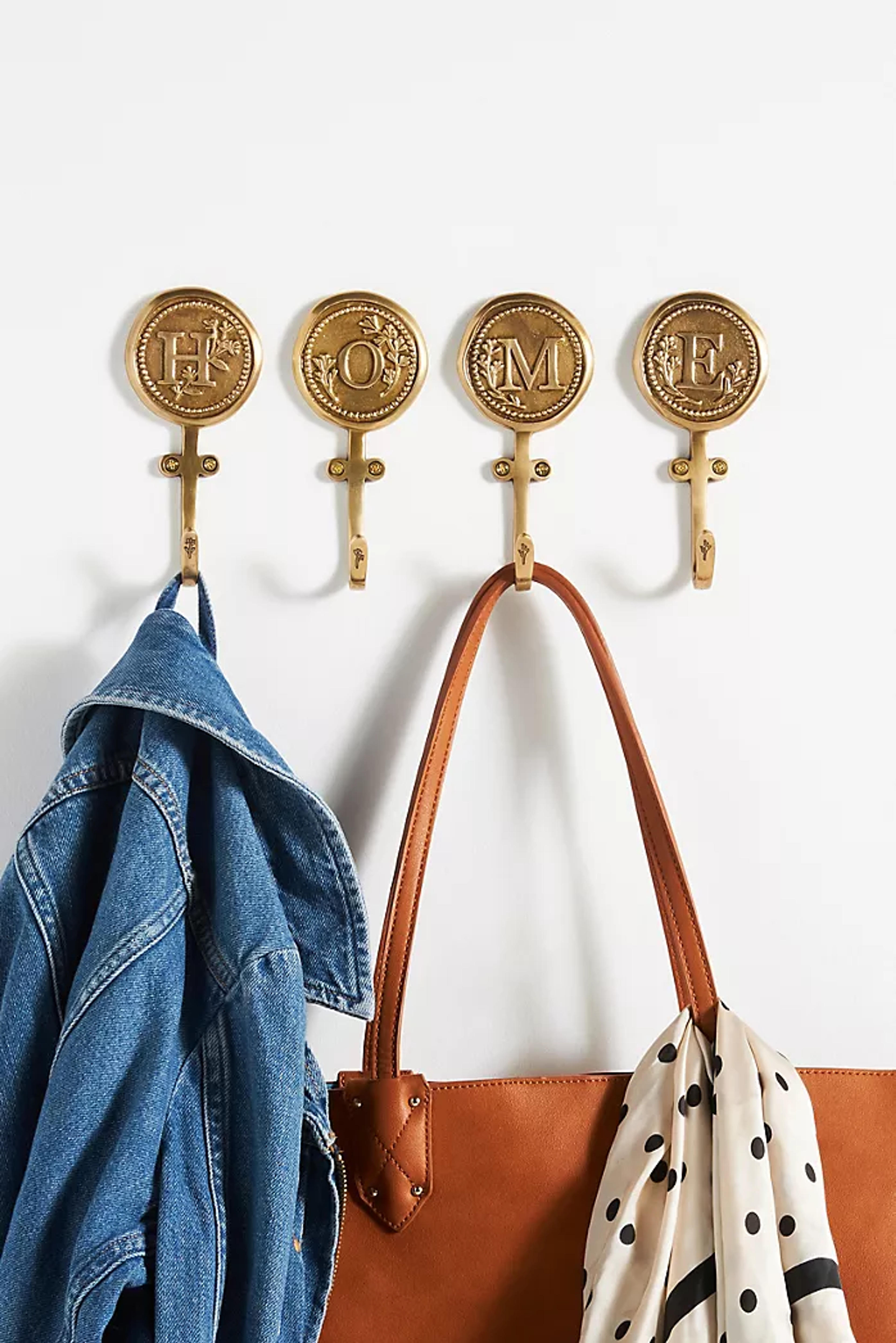 Louisa Monogram Hook | Anthropologie