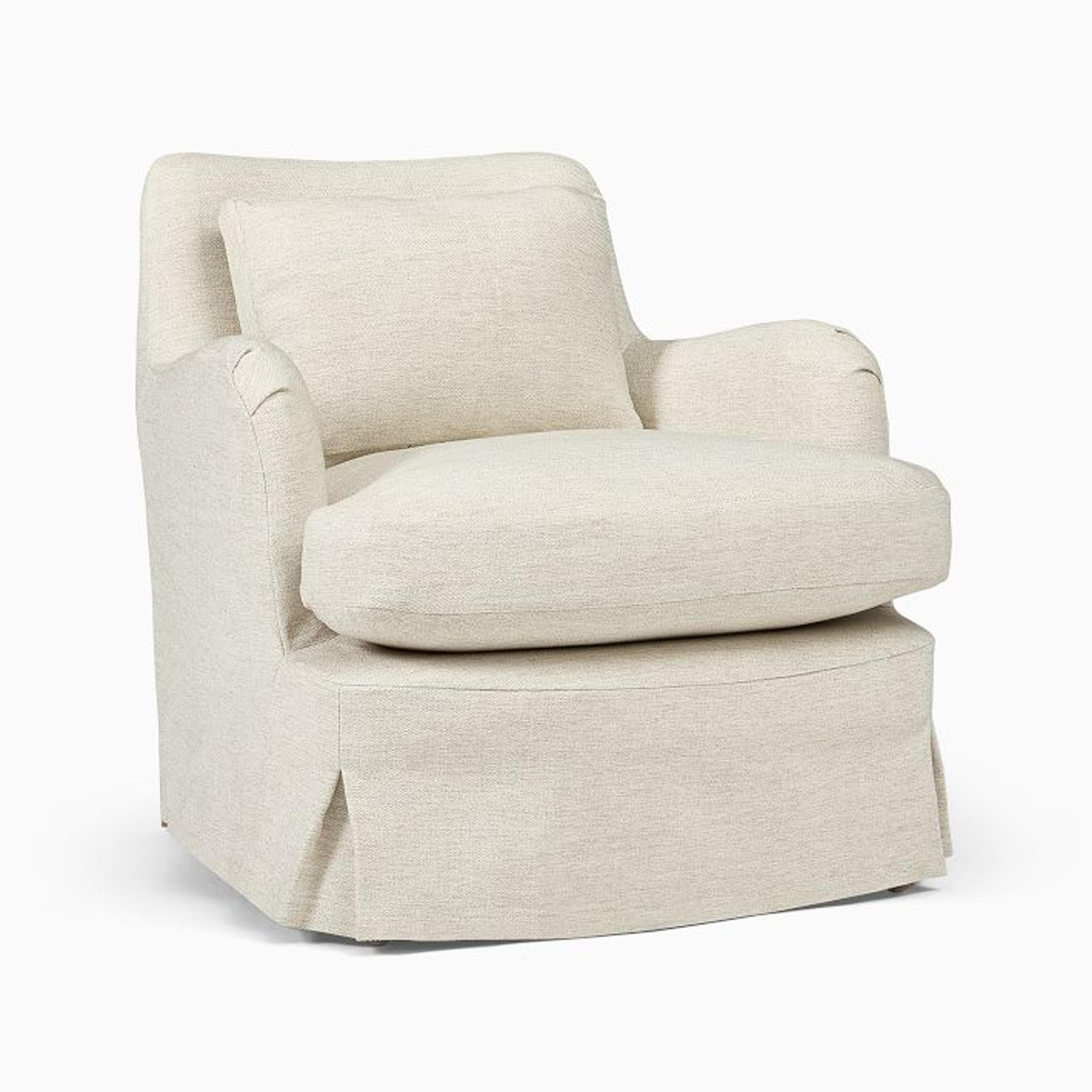 Sophie Skirted Slipcover Chair | West Elm