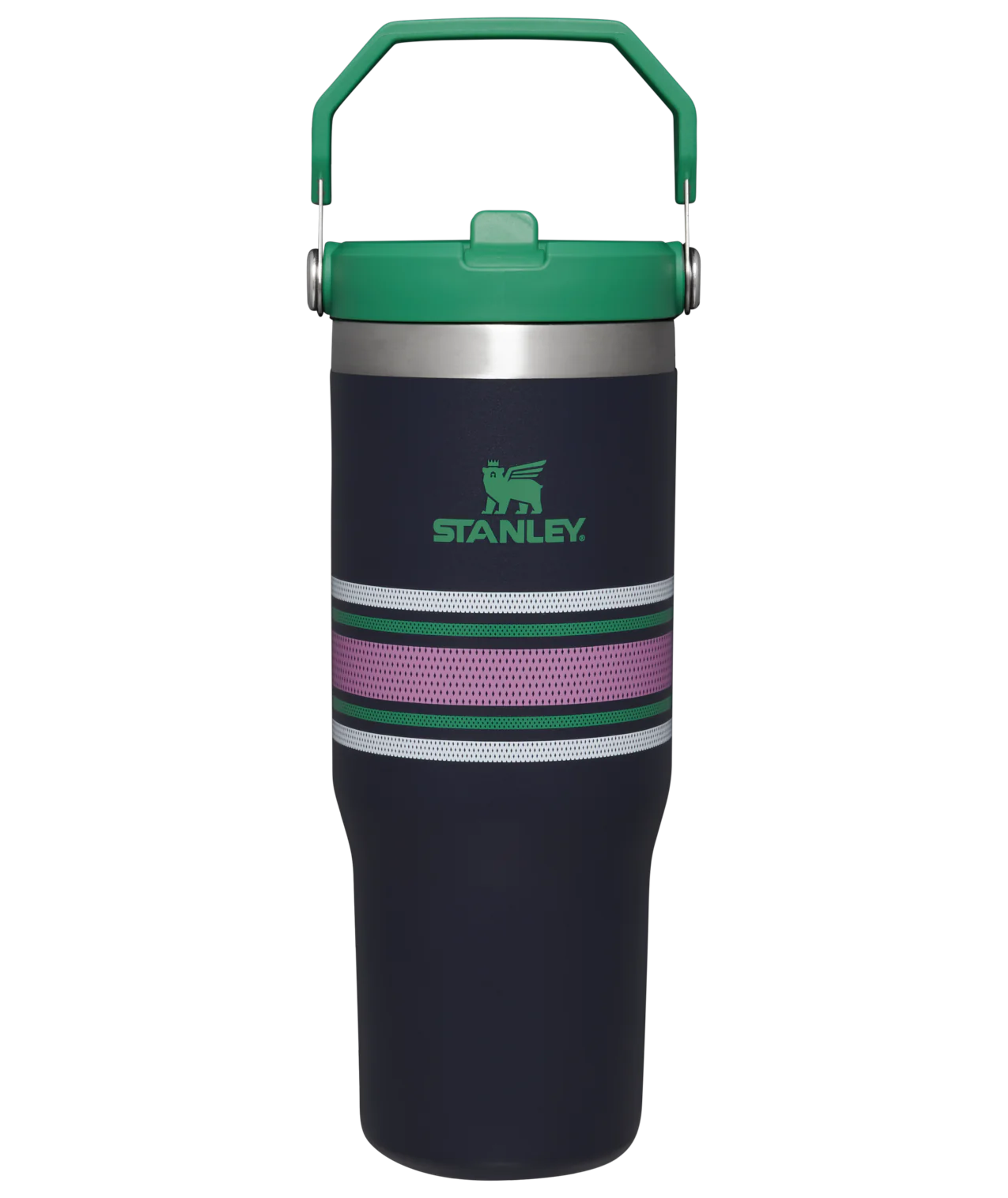 The Varsity Iceflow™ Flip Straw Tumbler | 30 OZ - Navy Mesh