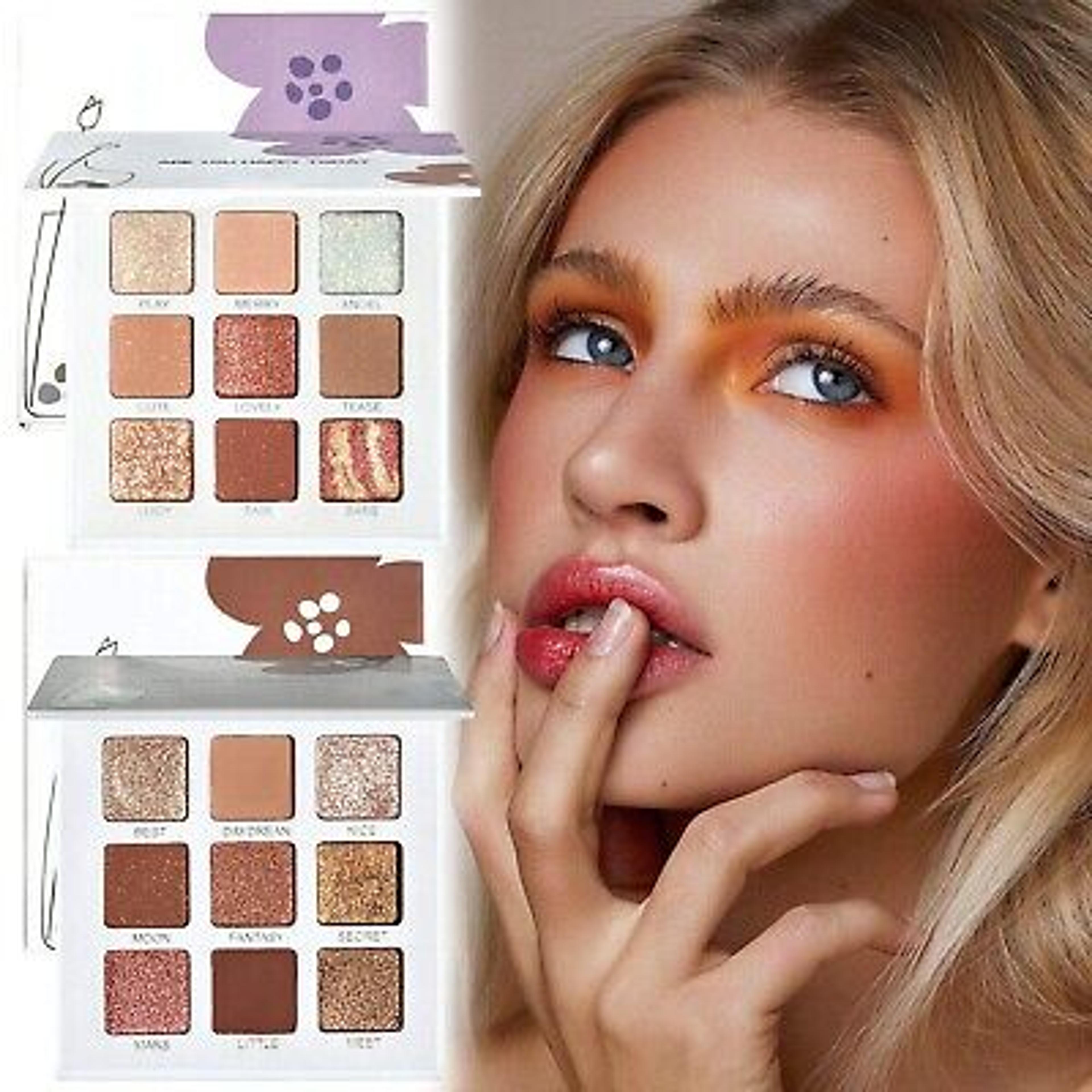 9 Colors Mattes Pearlescent Eyeshadow Palettes Waterproof Long Lasting Makeup | eBay